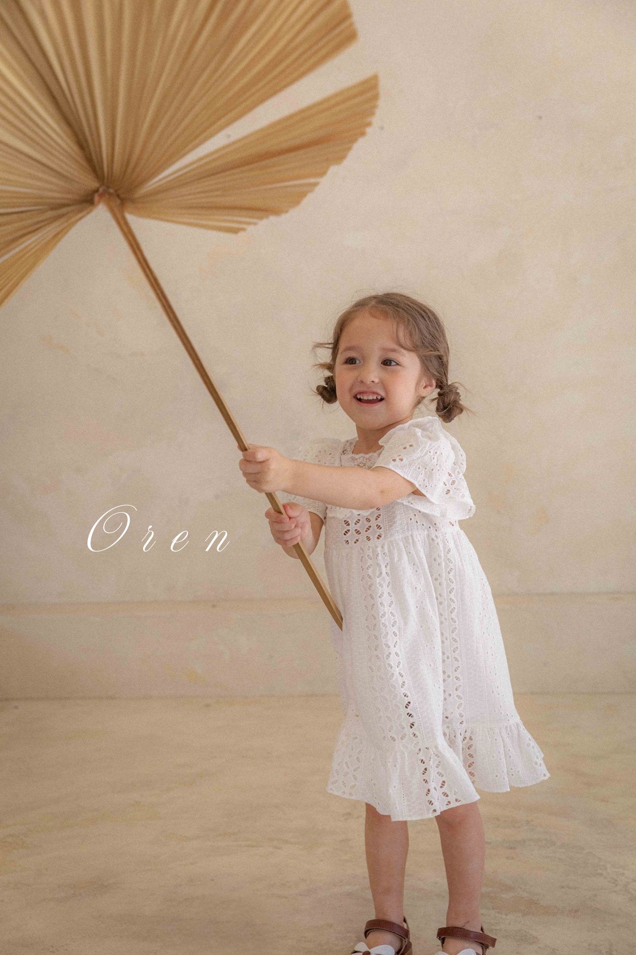 現貨▷ 韓國童裝 25夏 | 純棉孔眼刺繡 Foret Eyelet Dress & Baby Suit