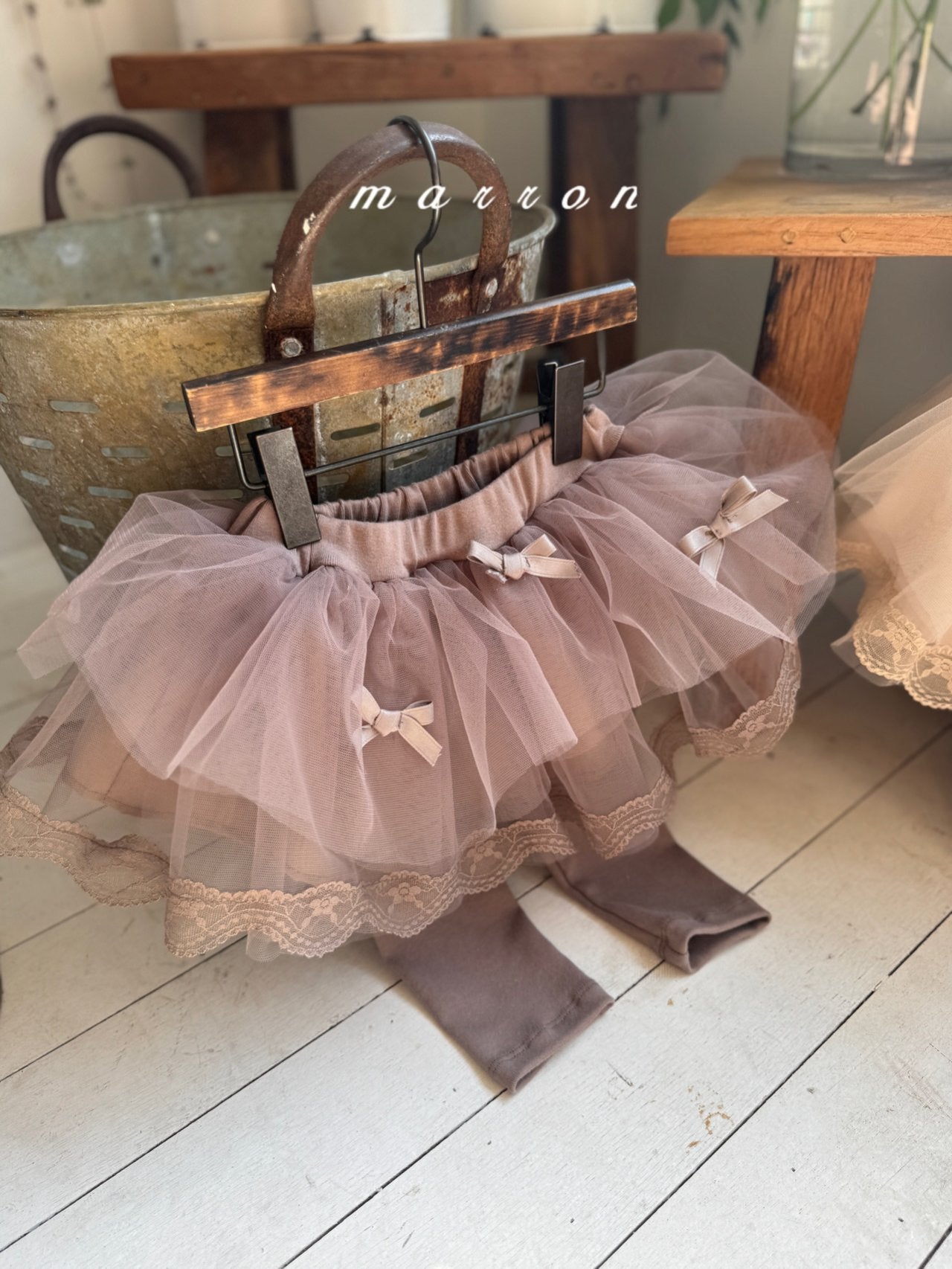 韓國童裝 25秋 | MA25353 Ribbon Tutu Leggings (Baby & Kids)
