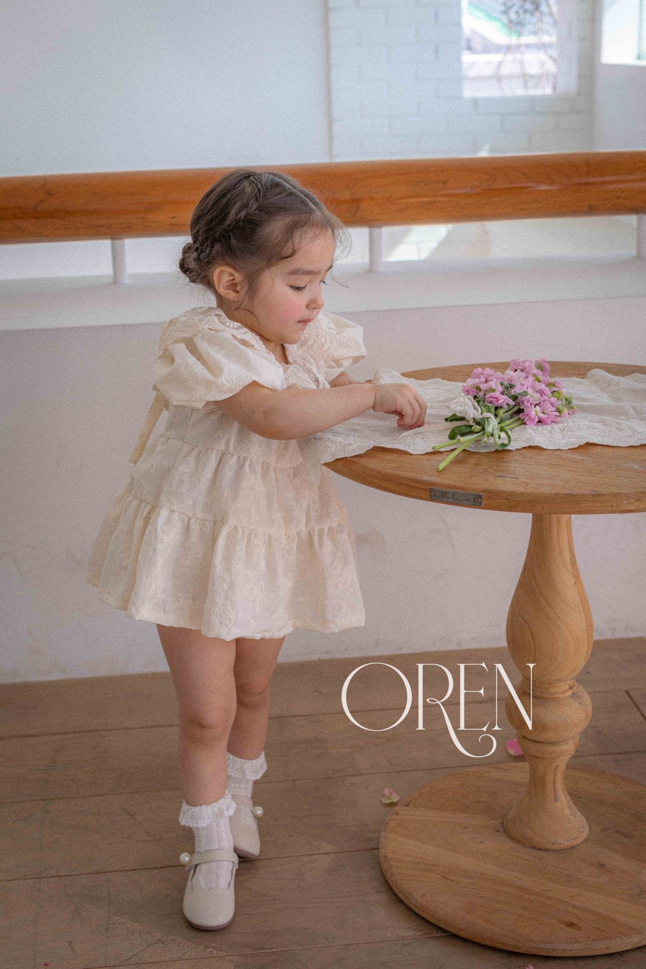 現貨▷ 韓國童裝 25夏 | OR25258 Lyla Lace Kids Ops (90)