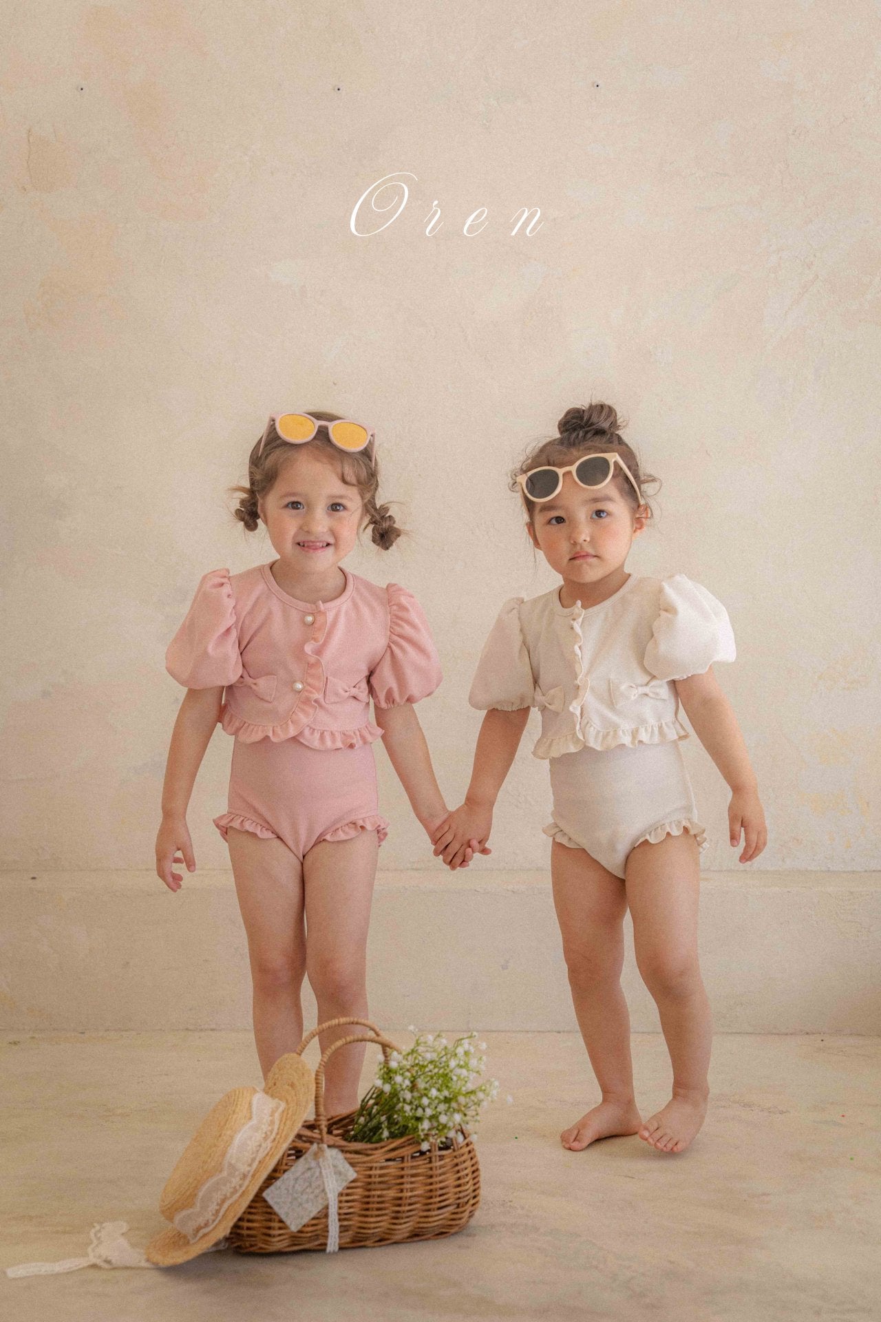 韓國童裝 Swimwear🩱🛟 OR25278 Mom and kids Swimsuit set