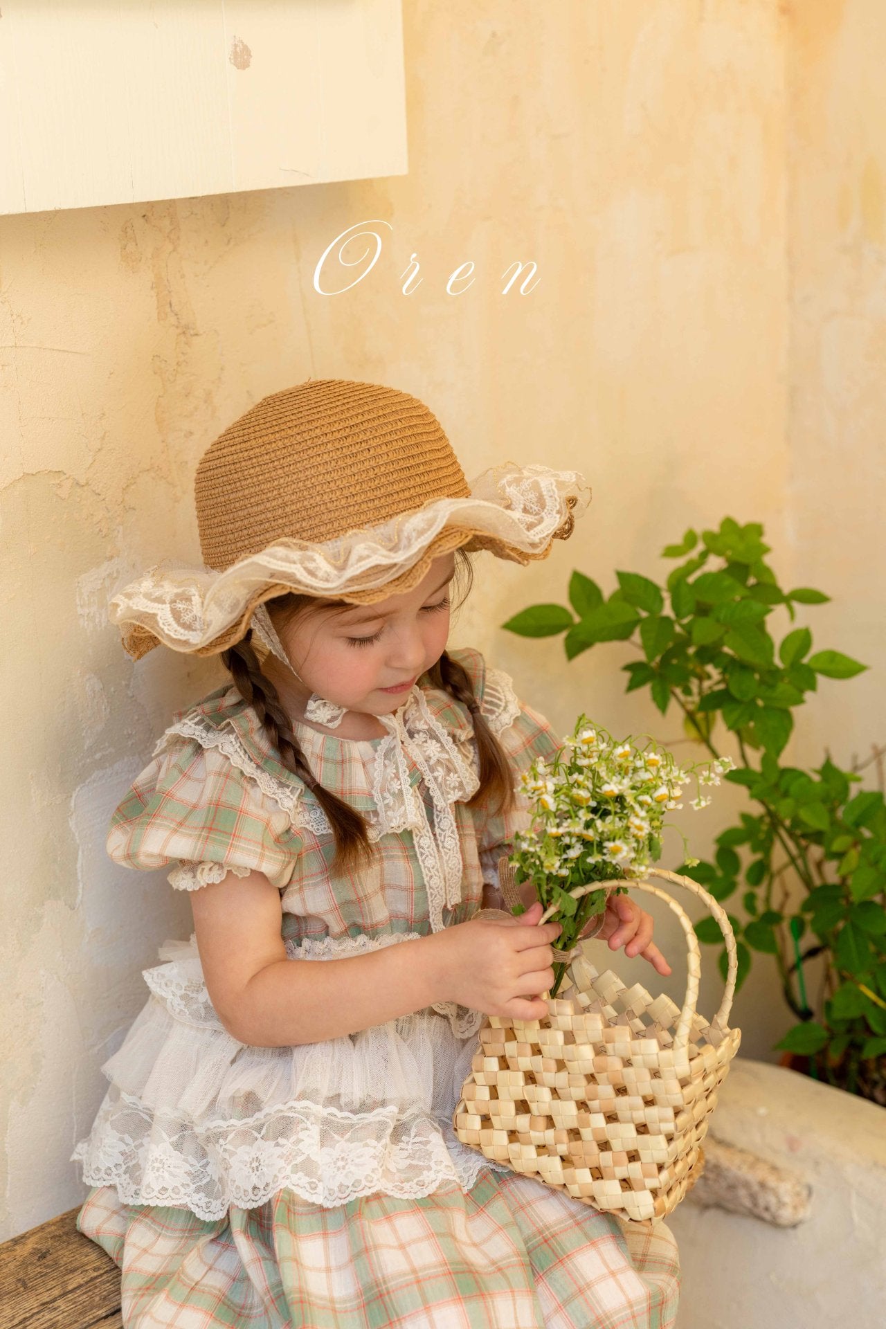 現貨▷ 韓國童裝 25夏 | OR25292 Lace Apron (baby & kids)