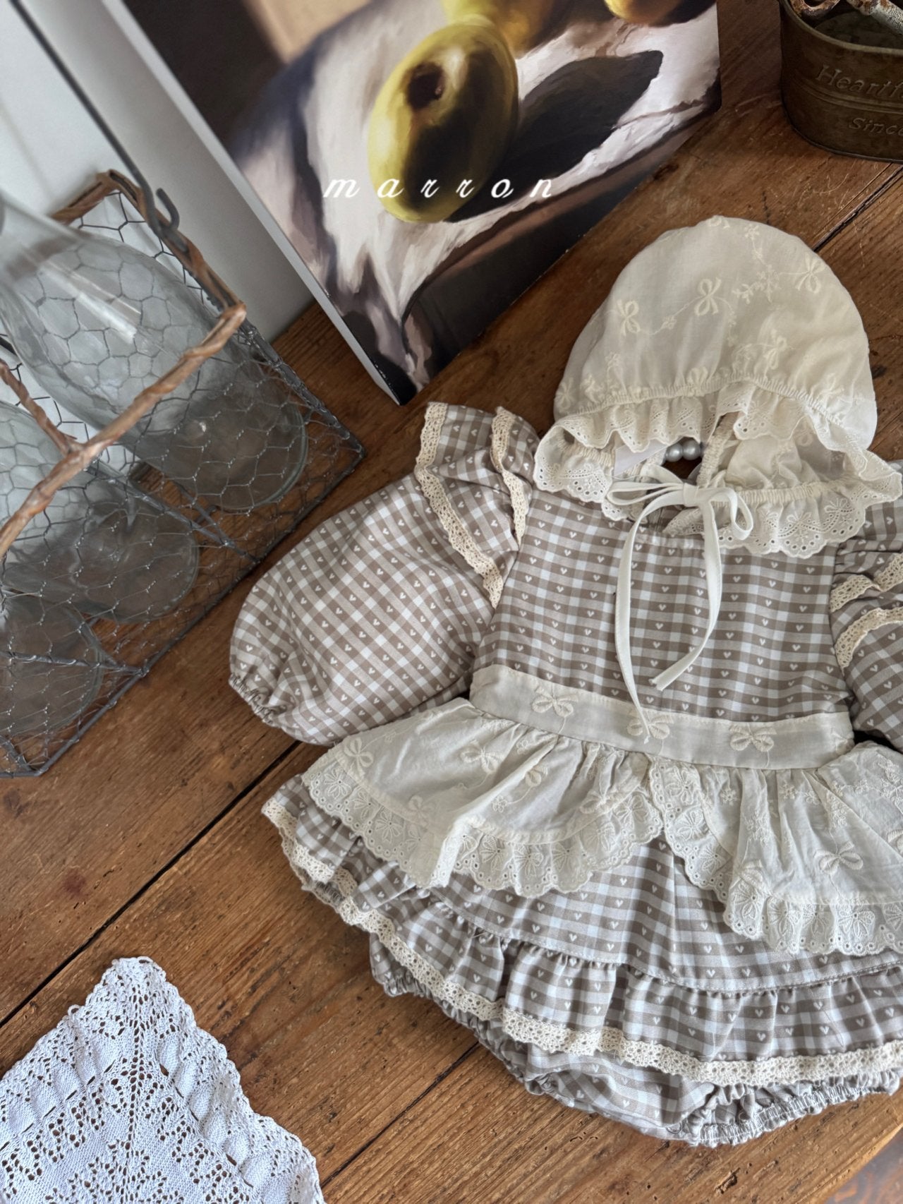 韓國童裝 25秋 | MA25311 Ribbon Bonnet