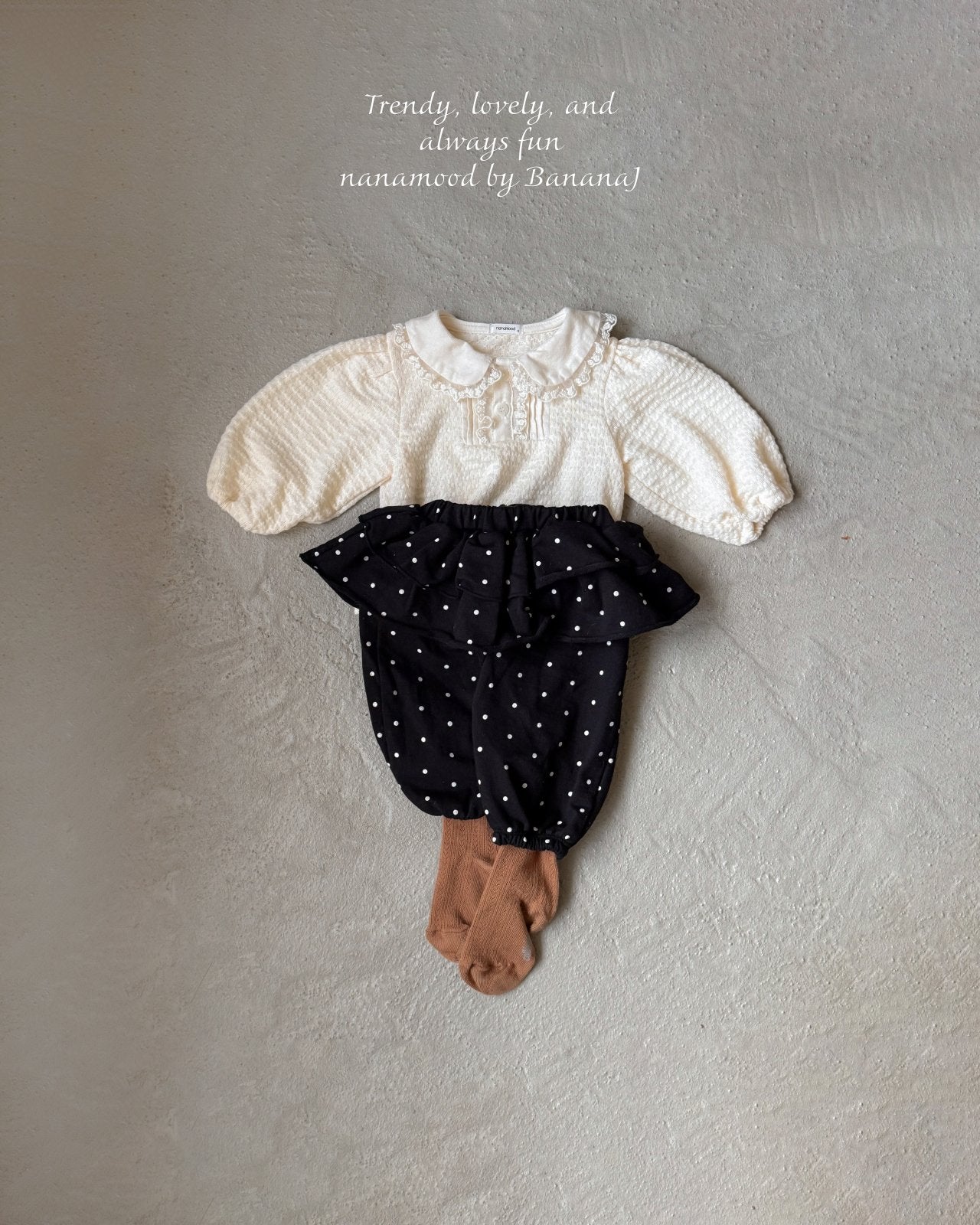 韓國童裝 25秋 | BJ25319 Baby Collar Blouse