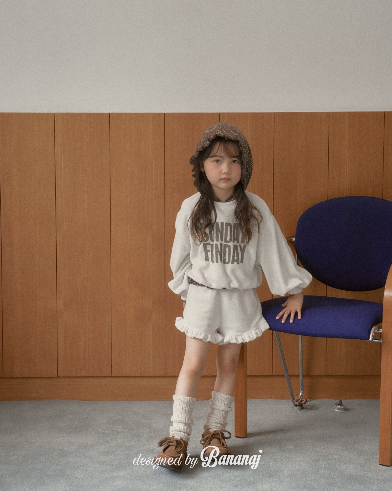 韓國童裝 25秋 | BJ25333 Kids Frill Pants