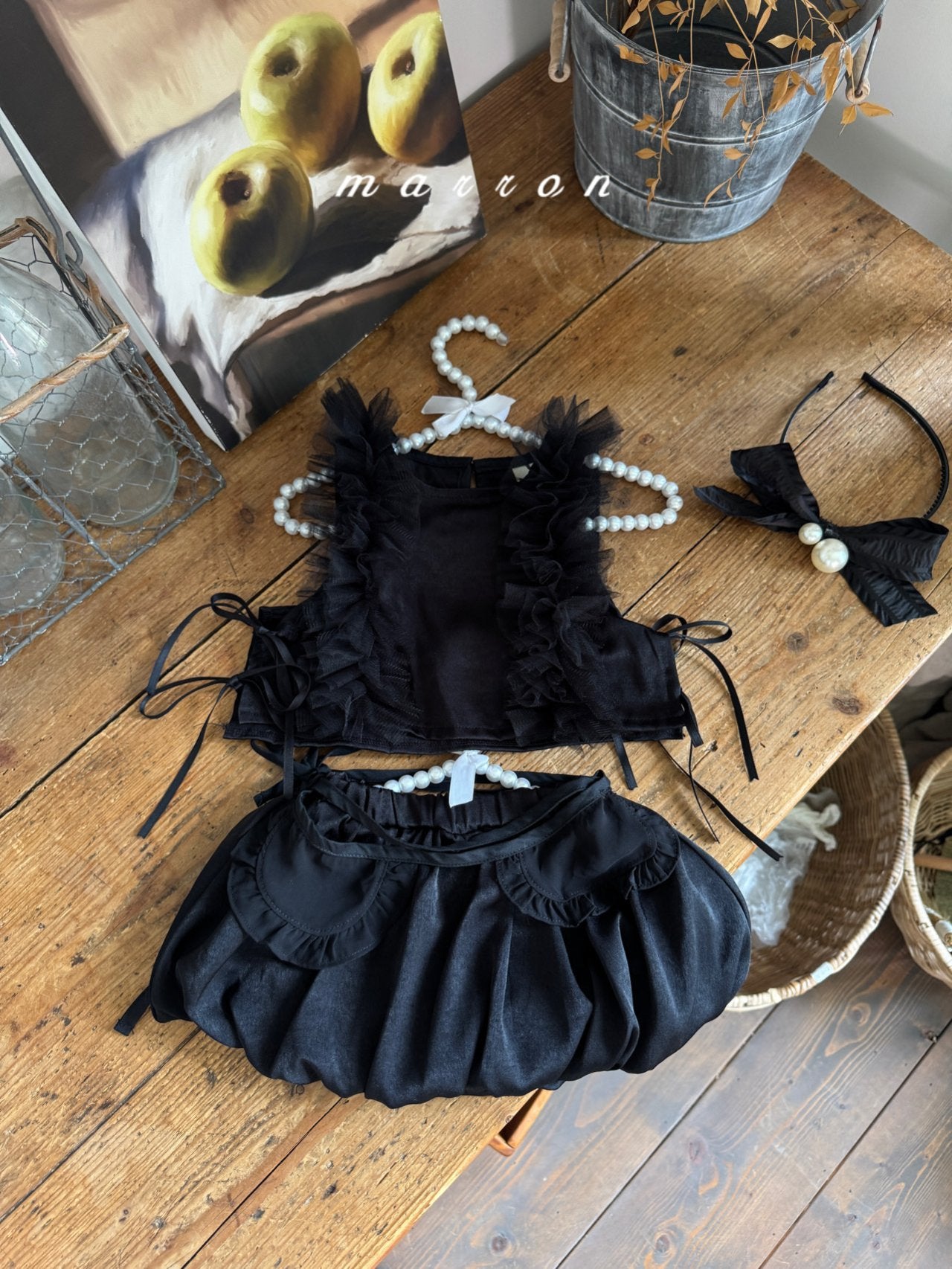 韓國童裝 25秋 | MA25350 Lace Vest (Baby & Kids)