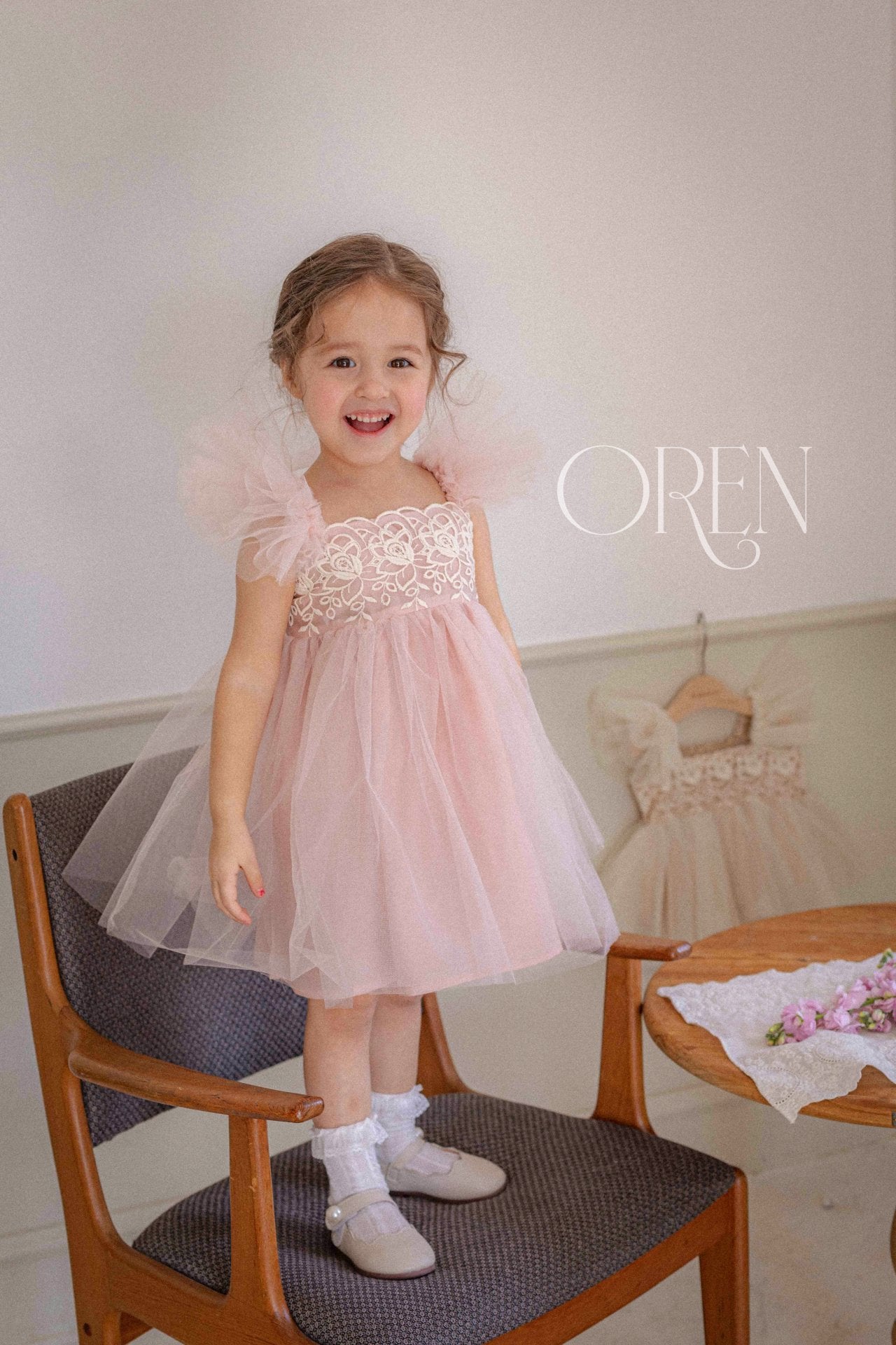 現貨▷ 韓國童裝 25夏 | OR252017 KAREN DRESS 2歲之選 (90-100cm)