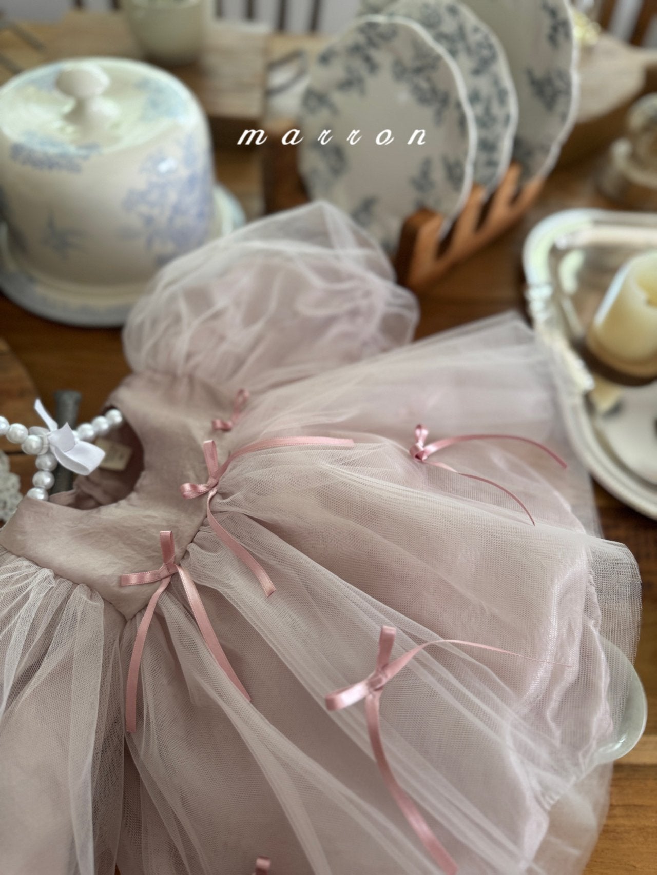 韓國童裝 25秋 | MA25320 Ribbon BABY Suit