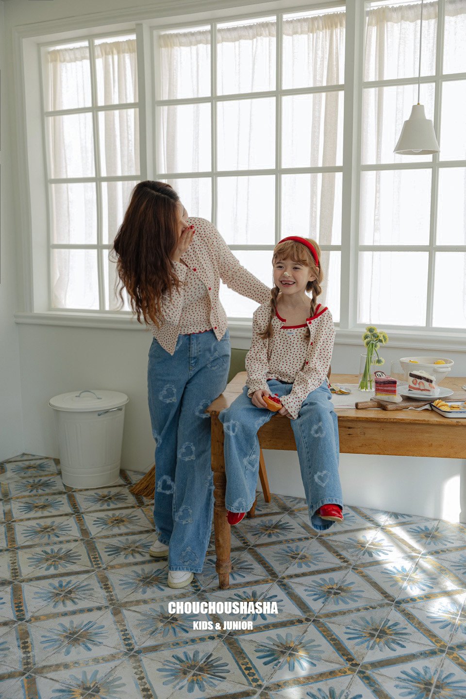 韓國童裝 25春 | KR03-2501 MOM HEART DENIM