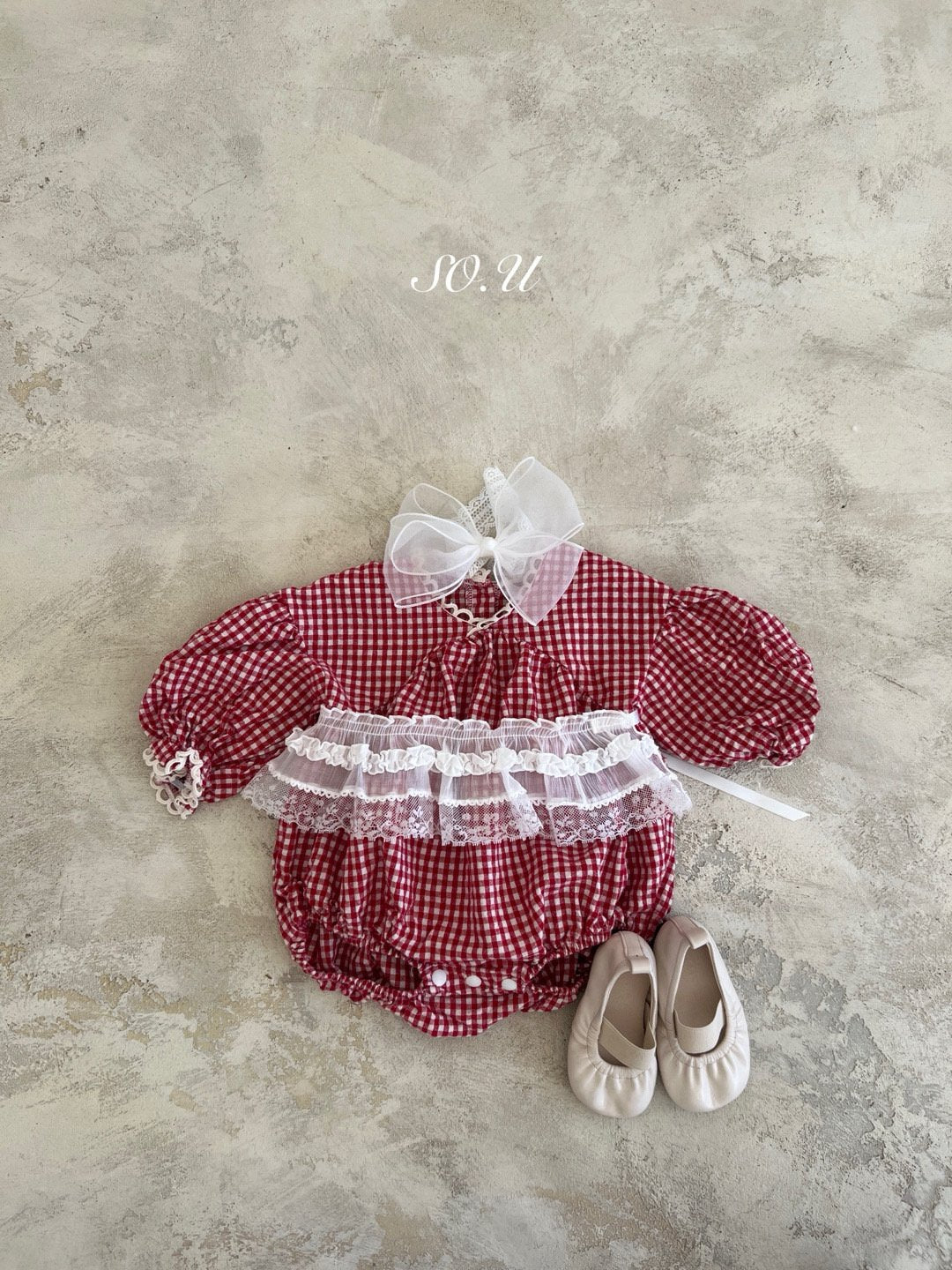 韓國童裝 25秋 | SO25301 CHECK BABY SUIT