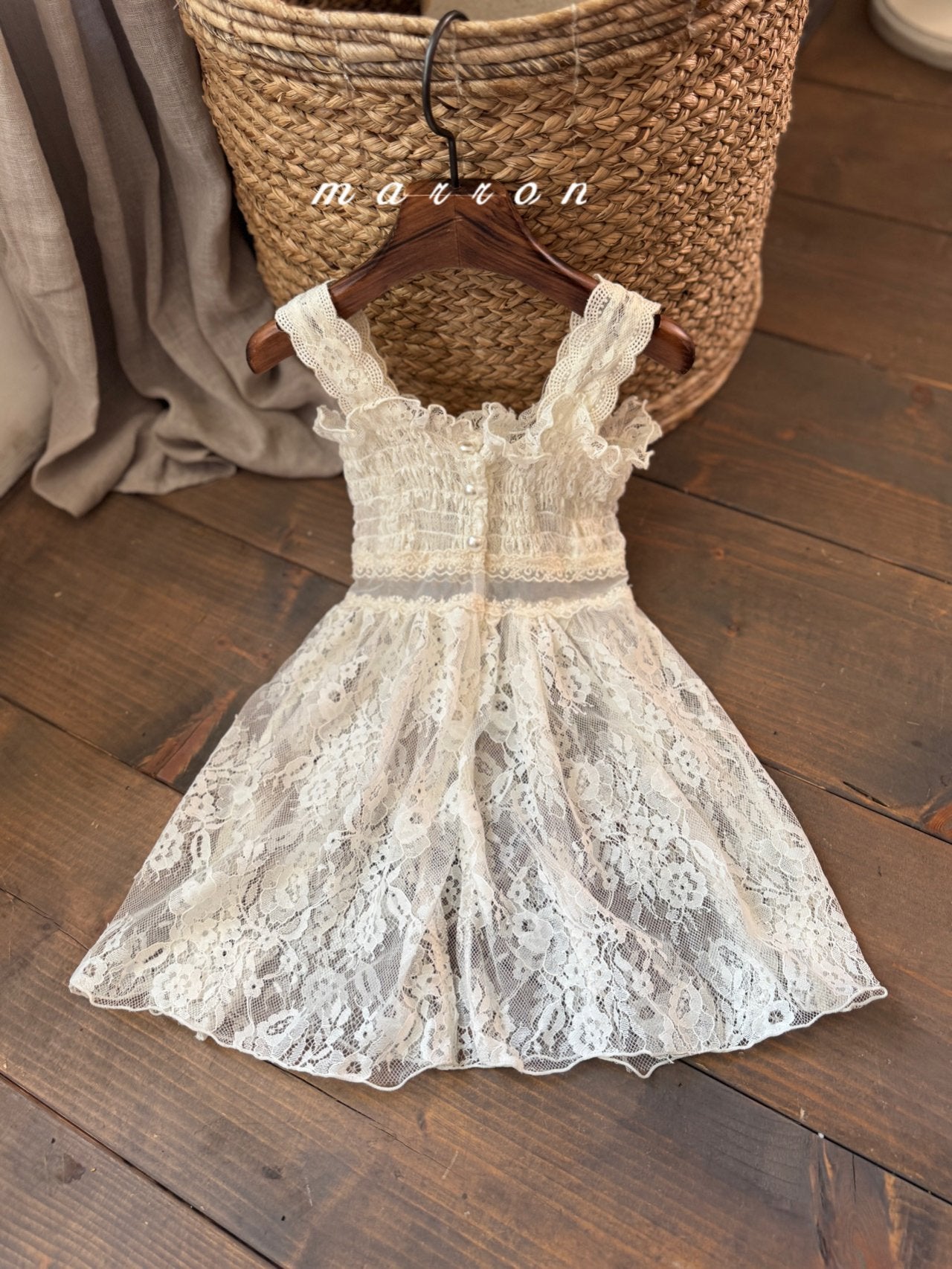 韓國童裝 25秋 | MA25356 Lace OPS (Baby & Kids)