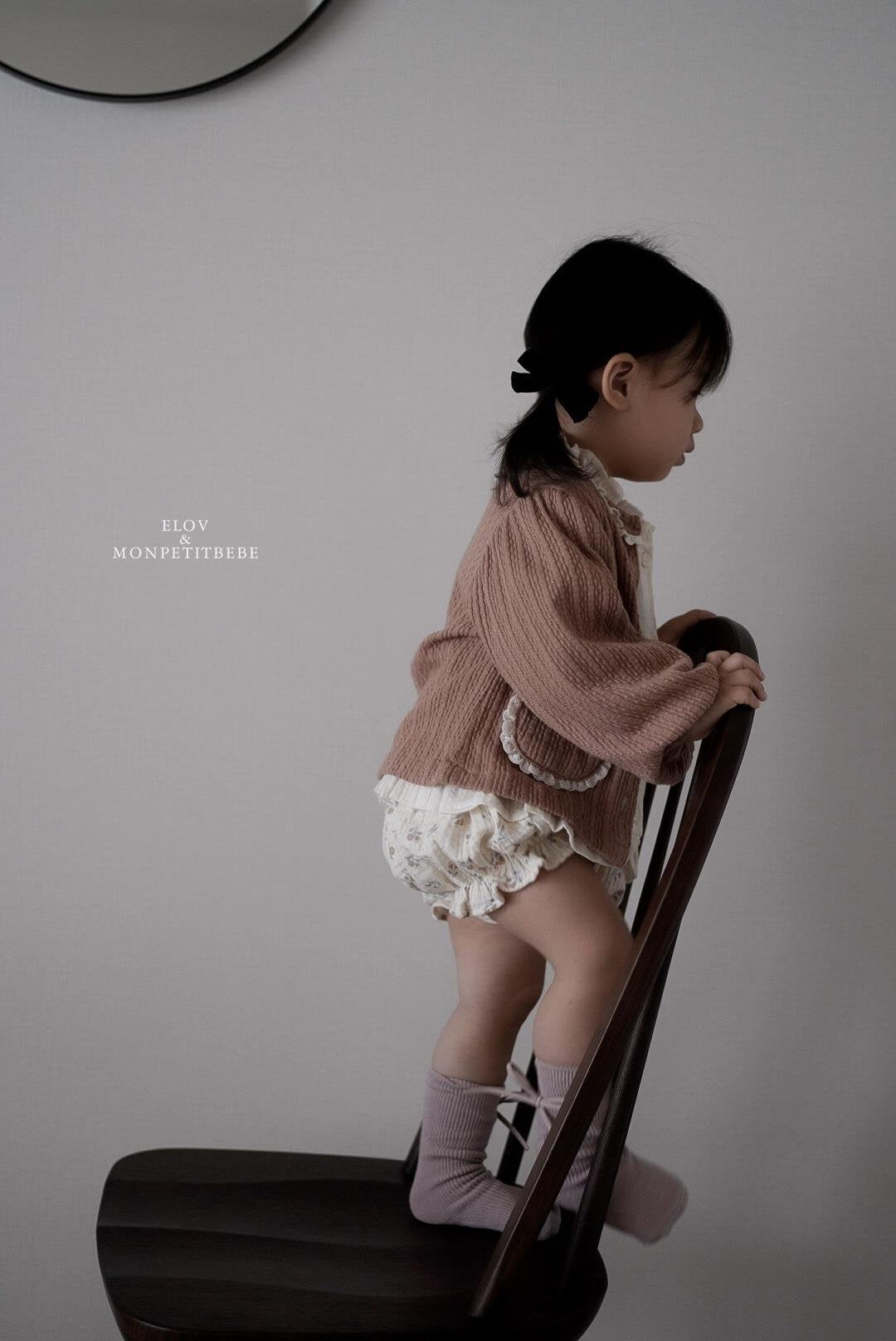 韓國童裝 25秋 | MP25309 Floral Top and Bottom Set (Baby)