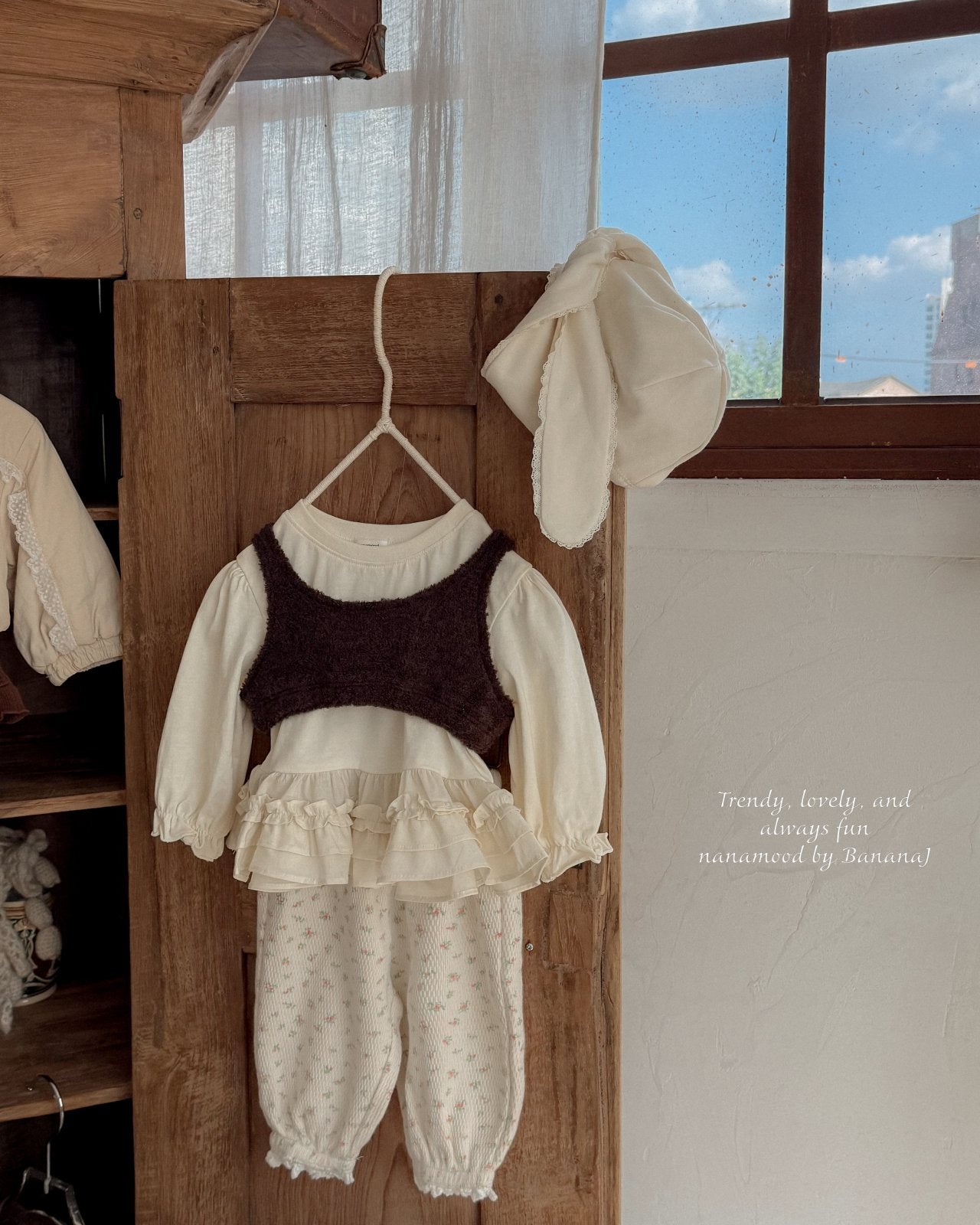 韓國童裝 25秋 | BJ25315 Baby Frill Tee