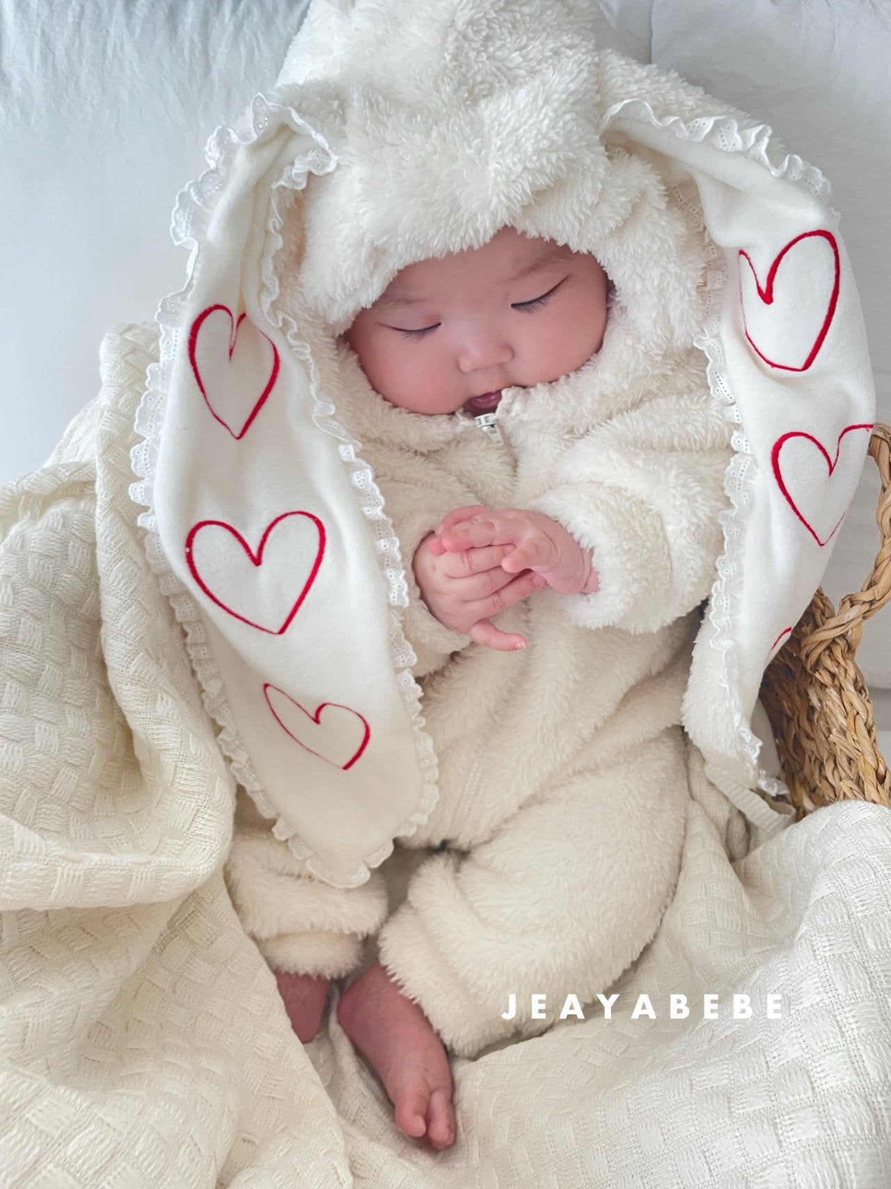 韓國童裝 25秋冬 | JE25411 Bunny Baby Suit