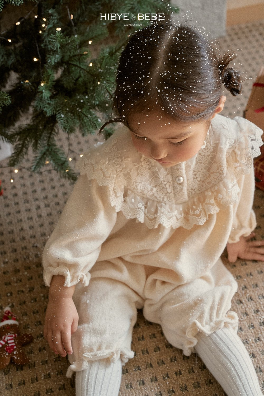 現貨▷ 韓國童裝 24秋冬 | LACE OVERALL (80CM/90CM)