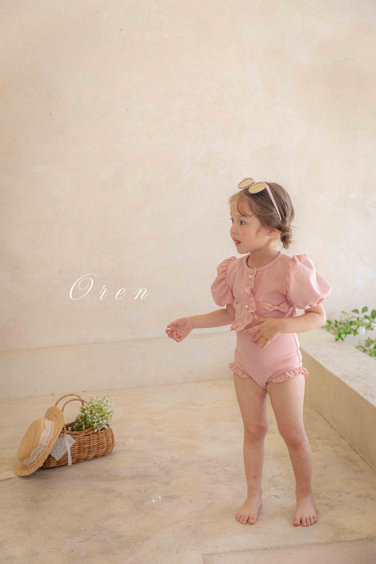 韓國童裝 Swimwear🩱🛟 OR25278 Mom and kids Swimsuit set