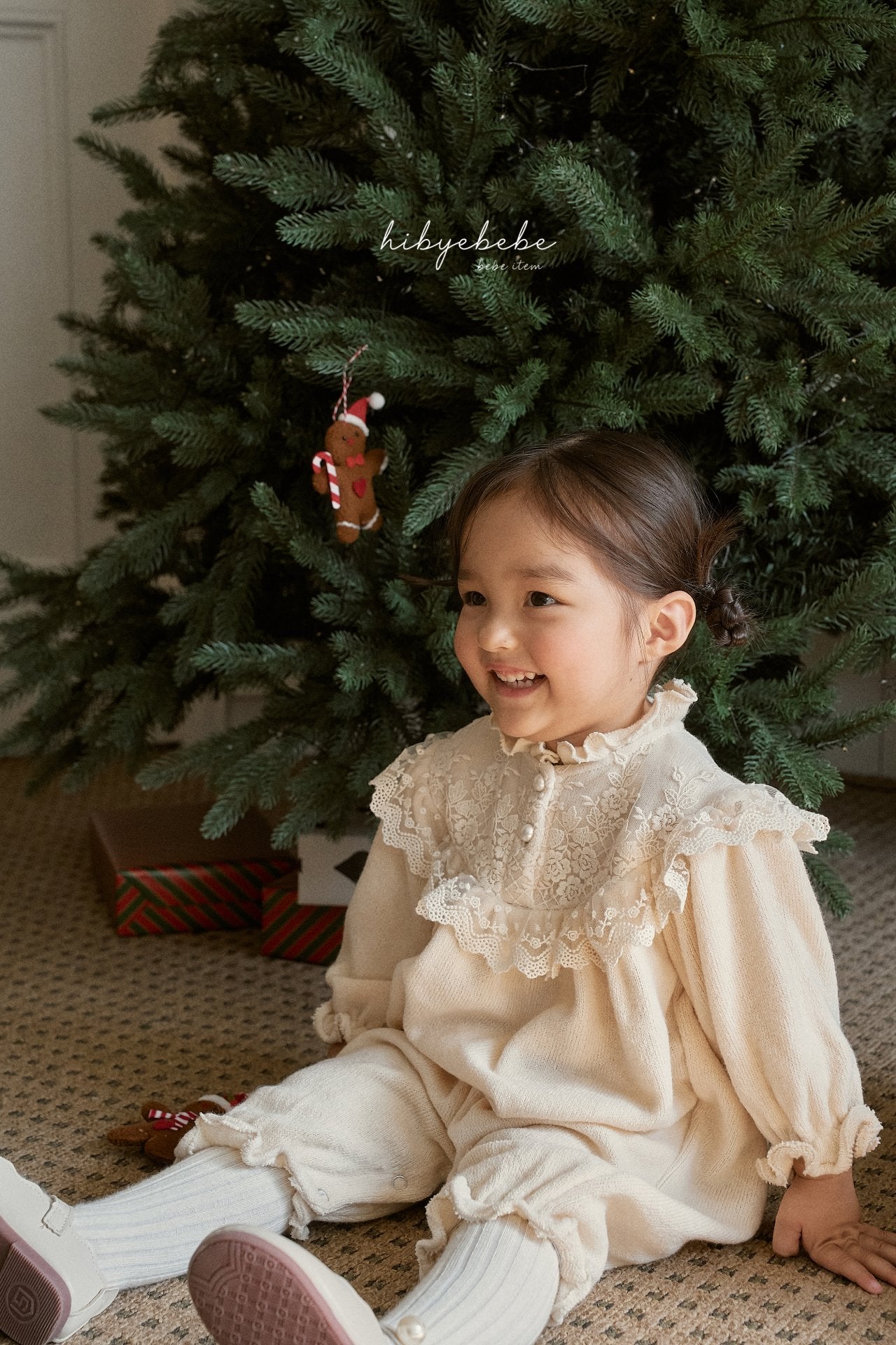 現貨▷ 韓國童裝 24秋冬 | LACE OVERALL (80CM/90CM)