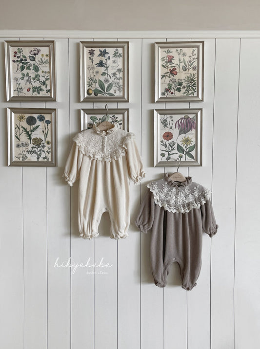 現貨▷ 韓國童裝 24秋冬 | LACE OVERALL (80CM/90CM)