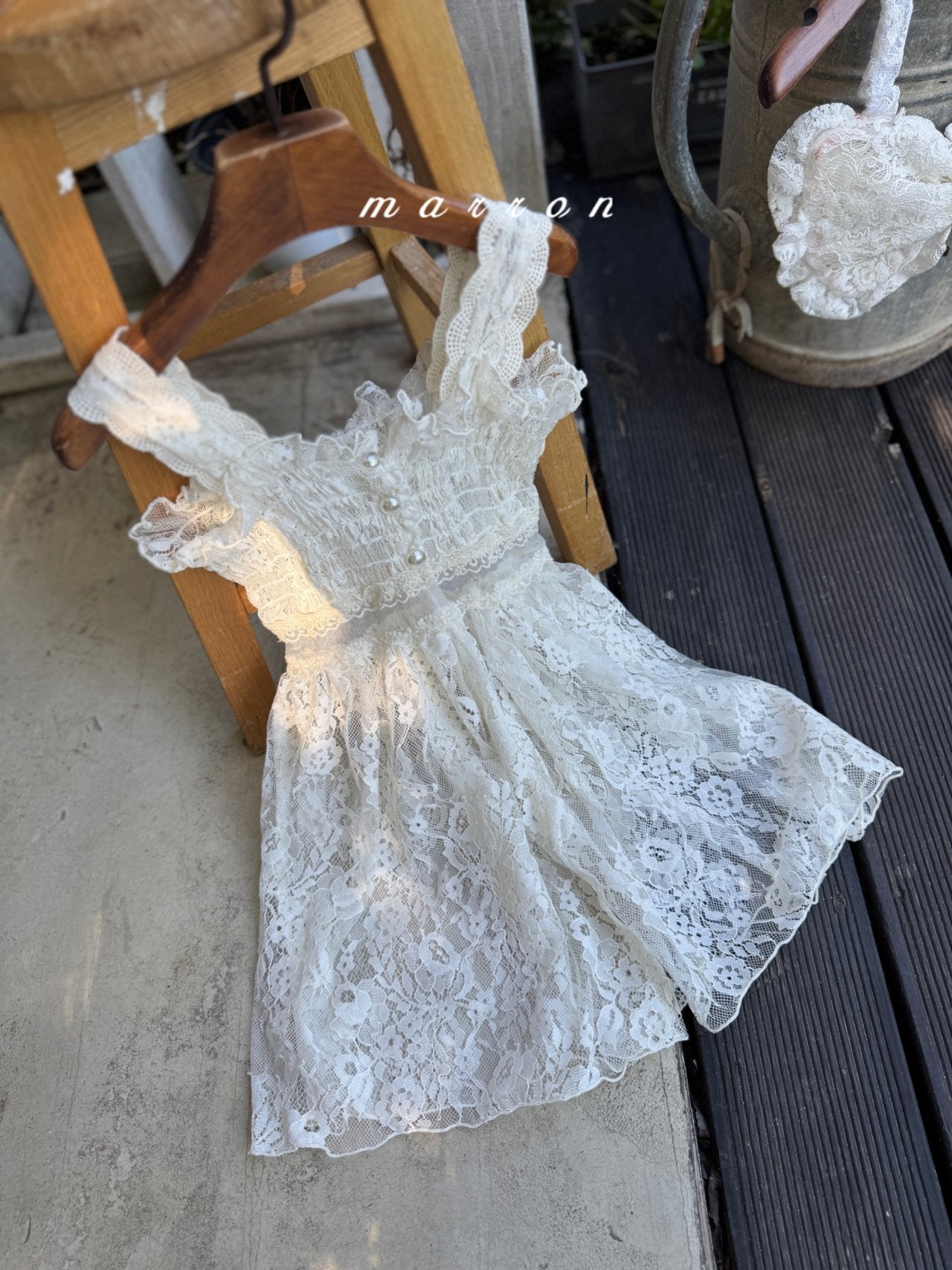 韓國童裝 25秋 | MA25356 Lace OPS (Baby & Kids)