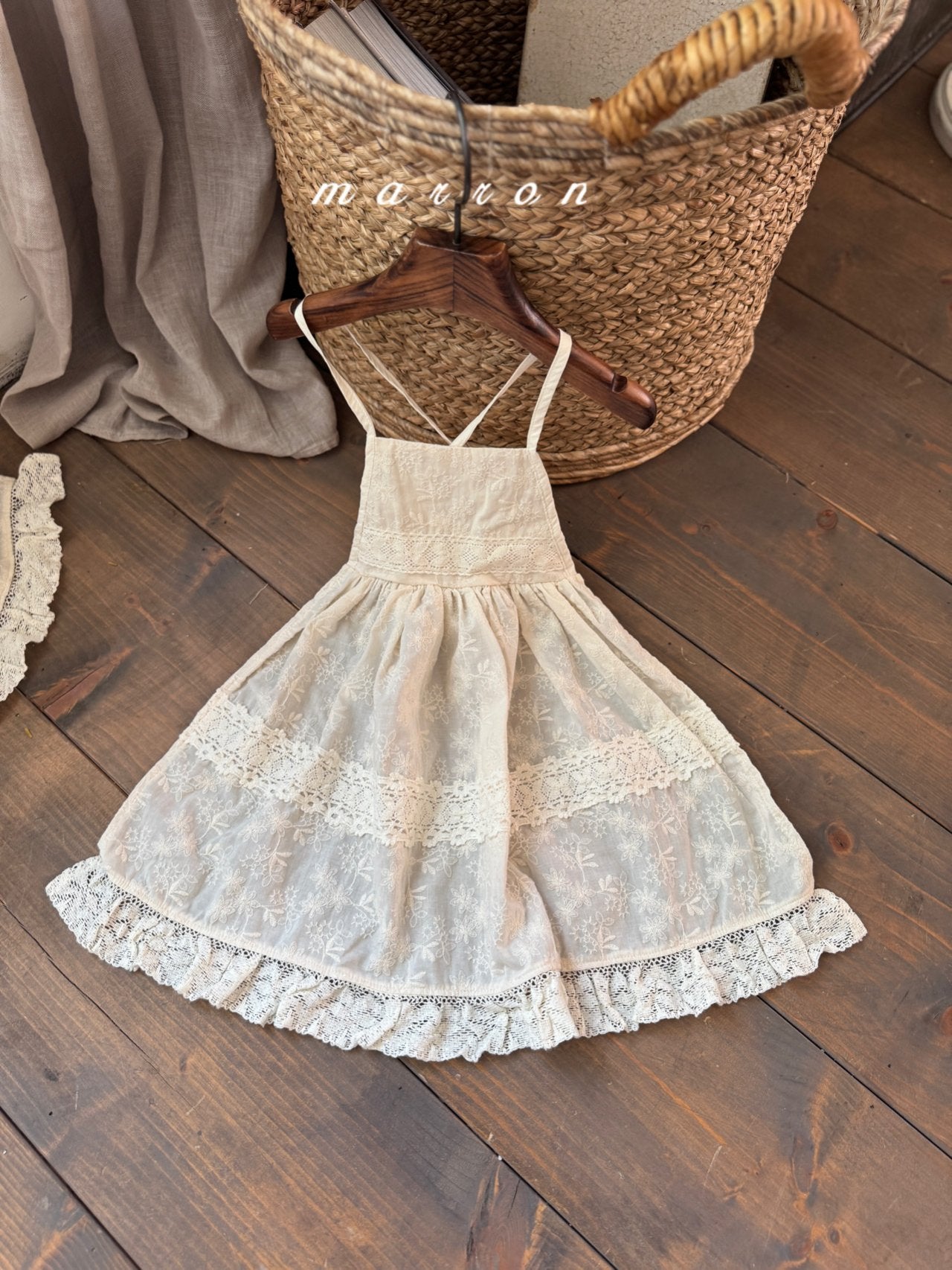 韓國童裝 25秋 | MA25314 Lace Apron