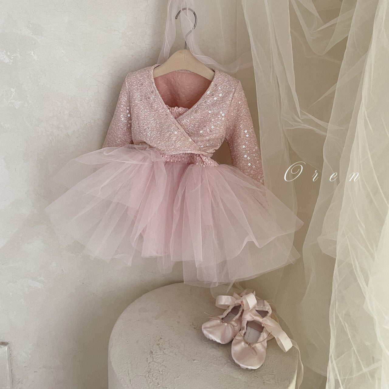 現貨▷ 韓國童裝 25春 | OR25106 BALLET SUIT WITH CARDIGAN SET