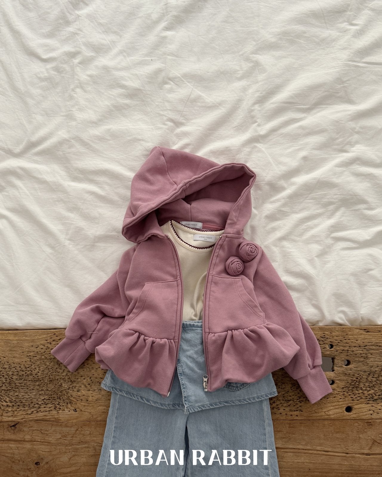 韓國童裝 25秋 | UR25303 Roes hooded jumper
