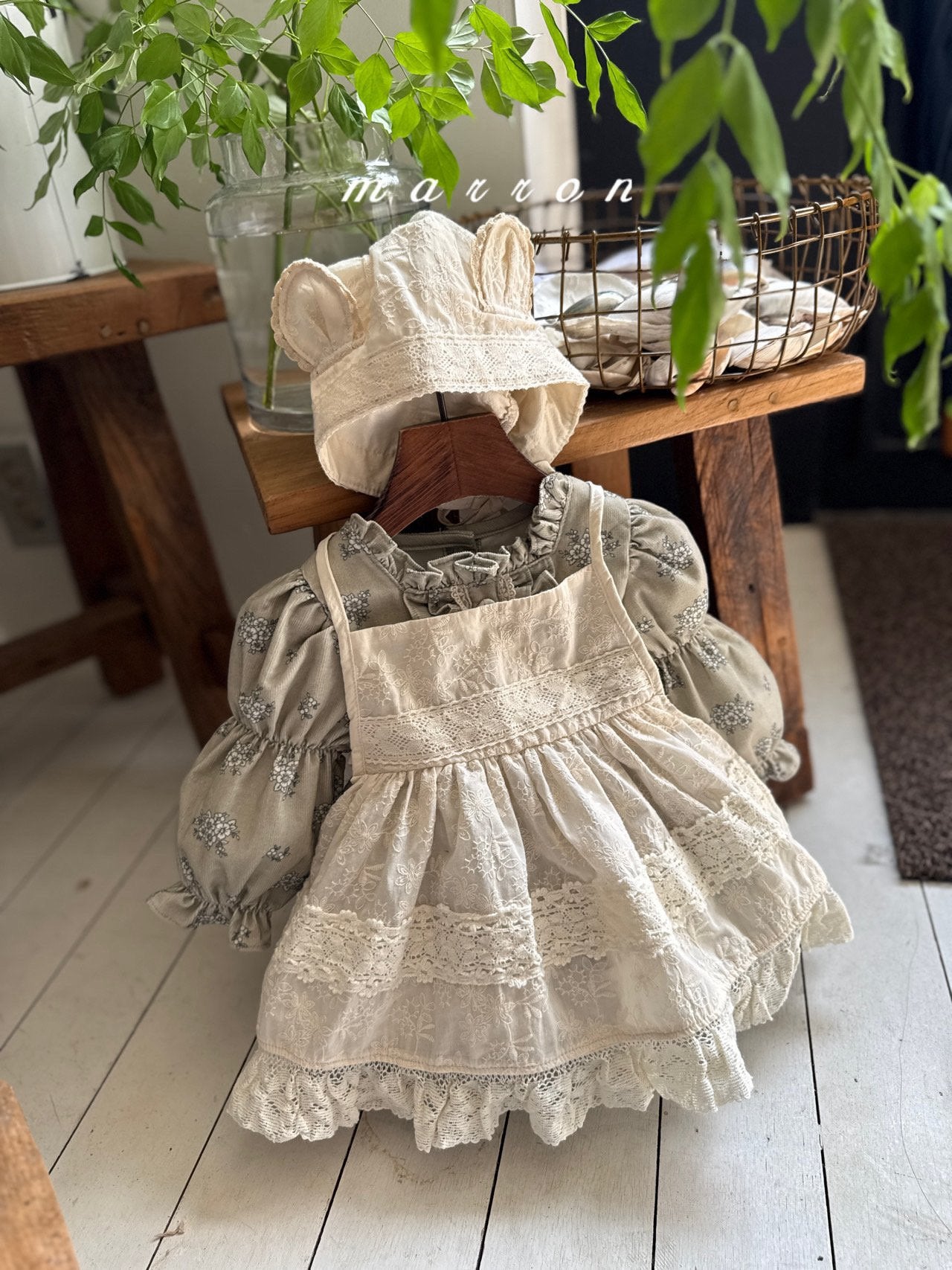 韓國童裝 25秋 | MA25303 Bear bear Bonnet