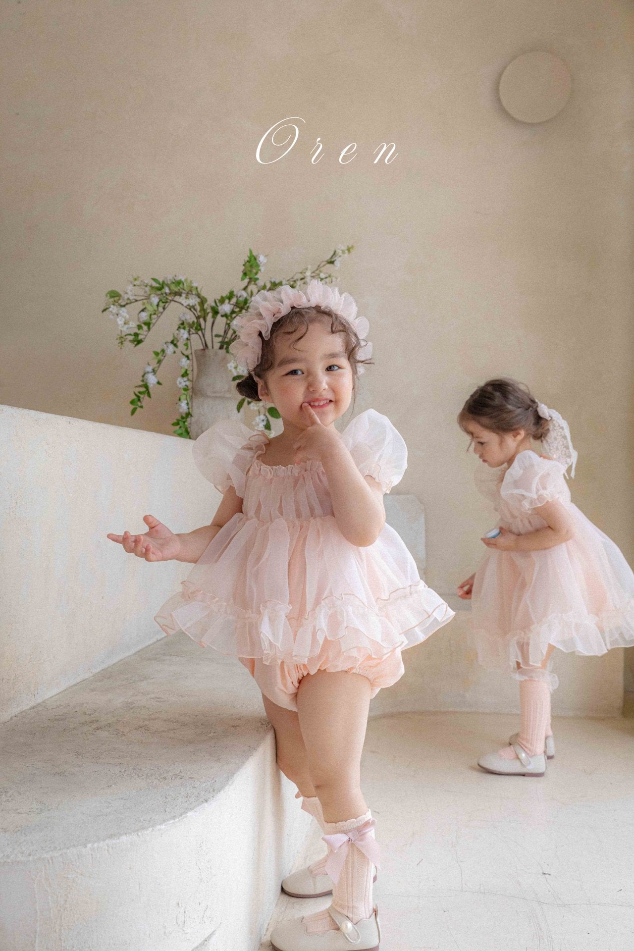現貨▷ 韓國童裝 25夏 | OR252104 Coco Blush Kids Dress & Baby Suit
