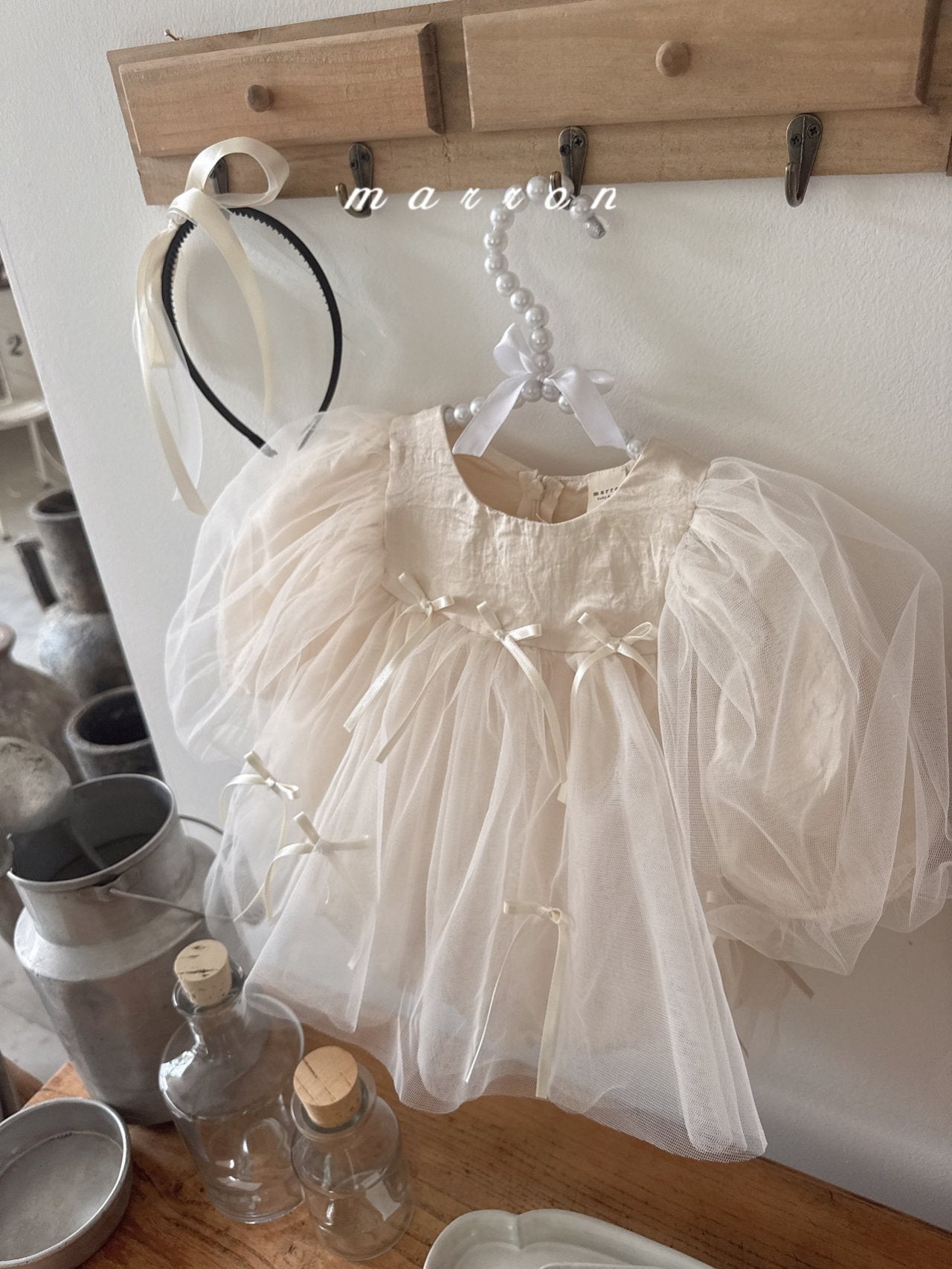 韓國童裝 25秋 | MA25320 Ribbon BABY Suit