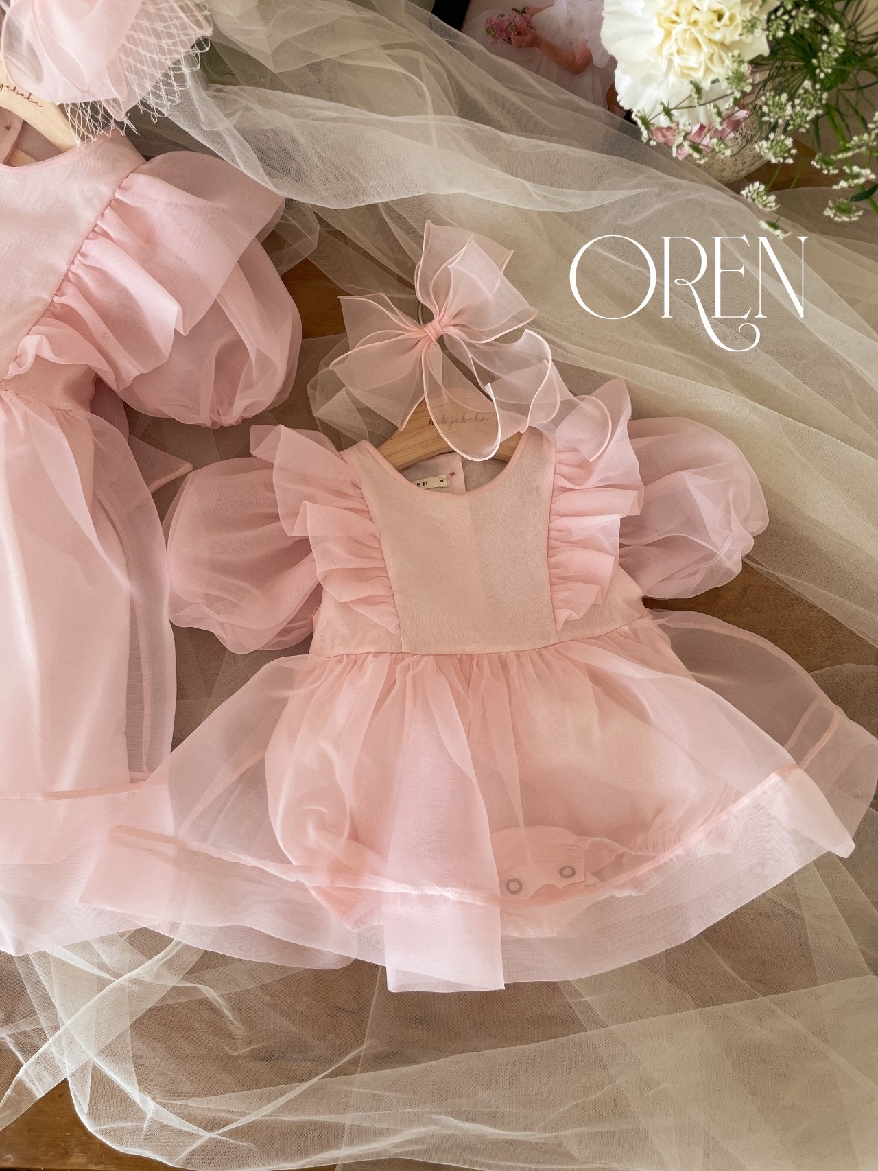 現貨▷ 韓國童裝 25夏 | OR25205 INES RIBBON CLIP (BABY & KIDS)