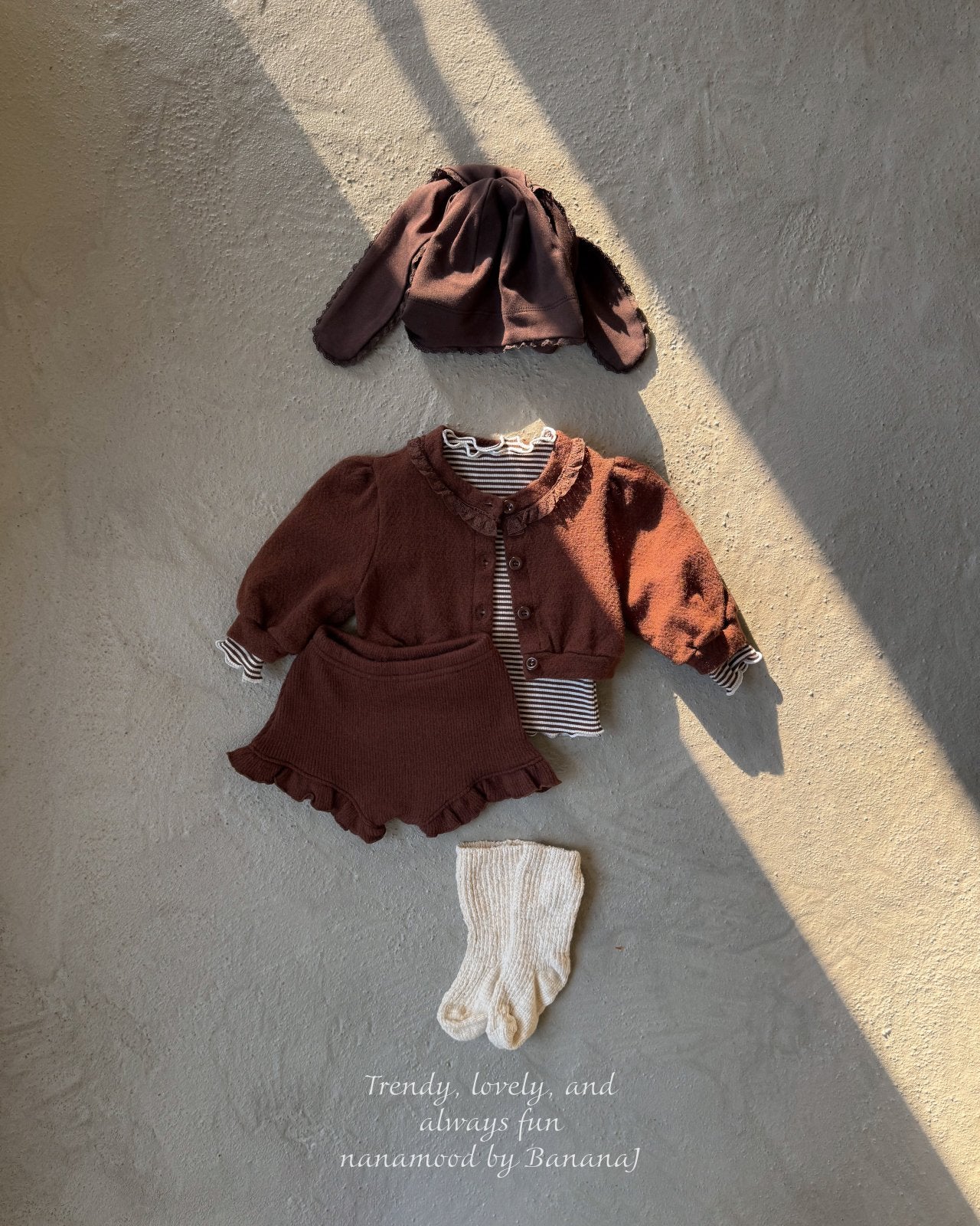韓國童裝 25秋 | BJ25310 Baby Coffee Cardigan