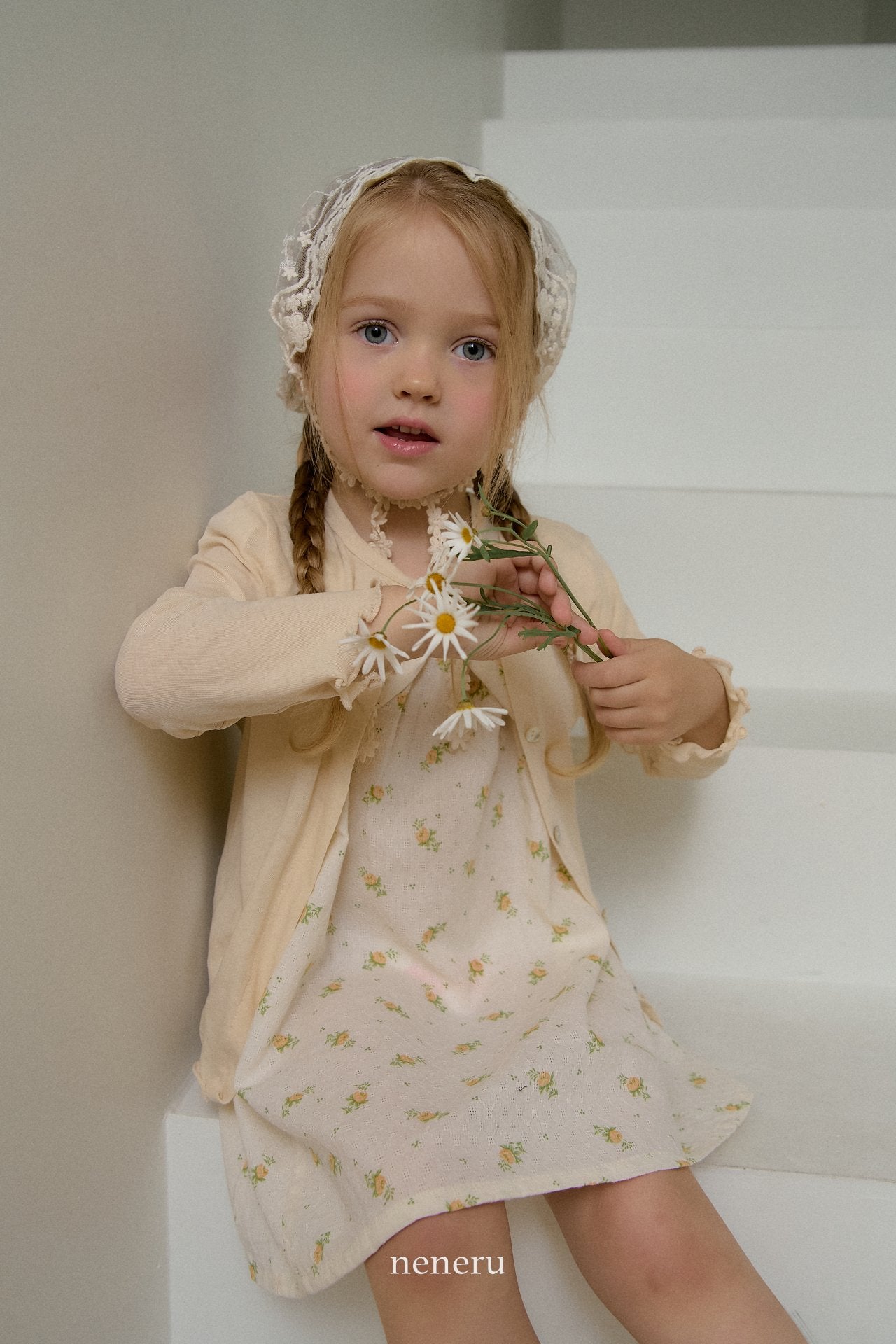 現貨▷ 韓國童裝 25夏 | NU25203 Floral Kids Dress