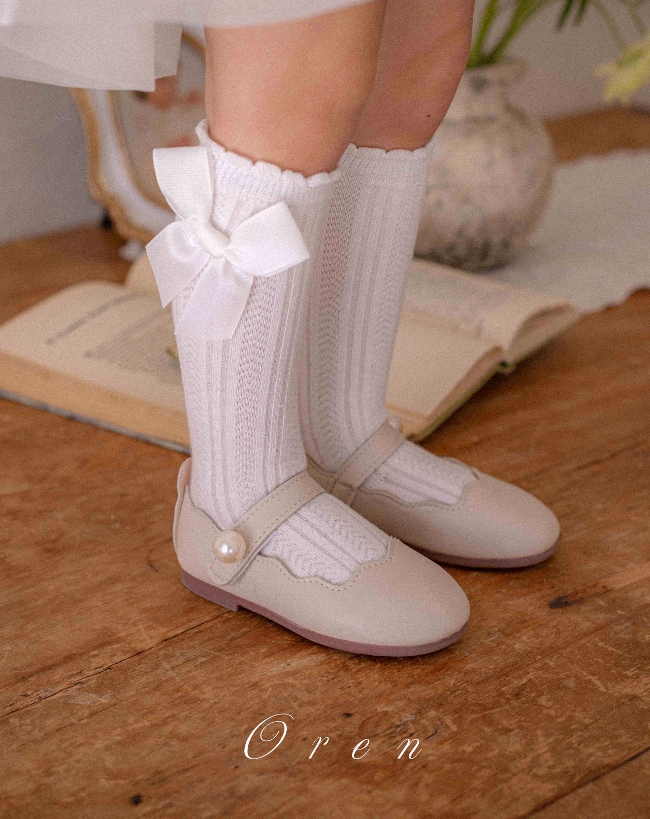 韓國童裝 25夏 | OR25219 RIBBON SOCKS (BABY & KIDS)