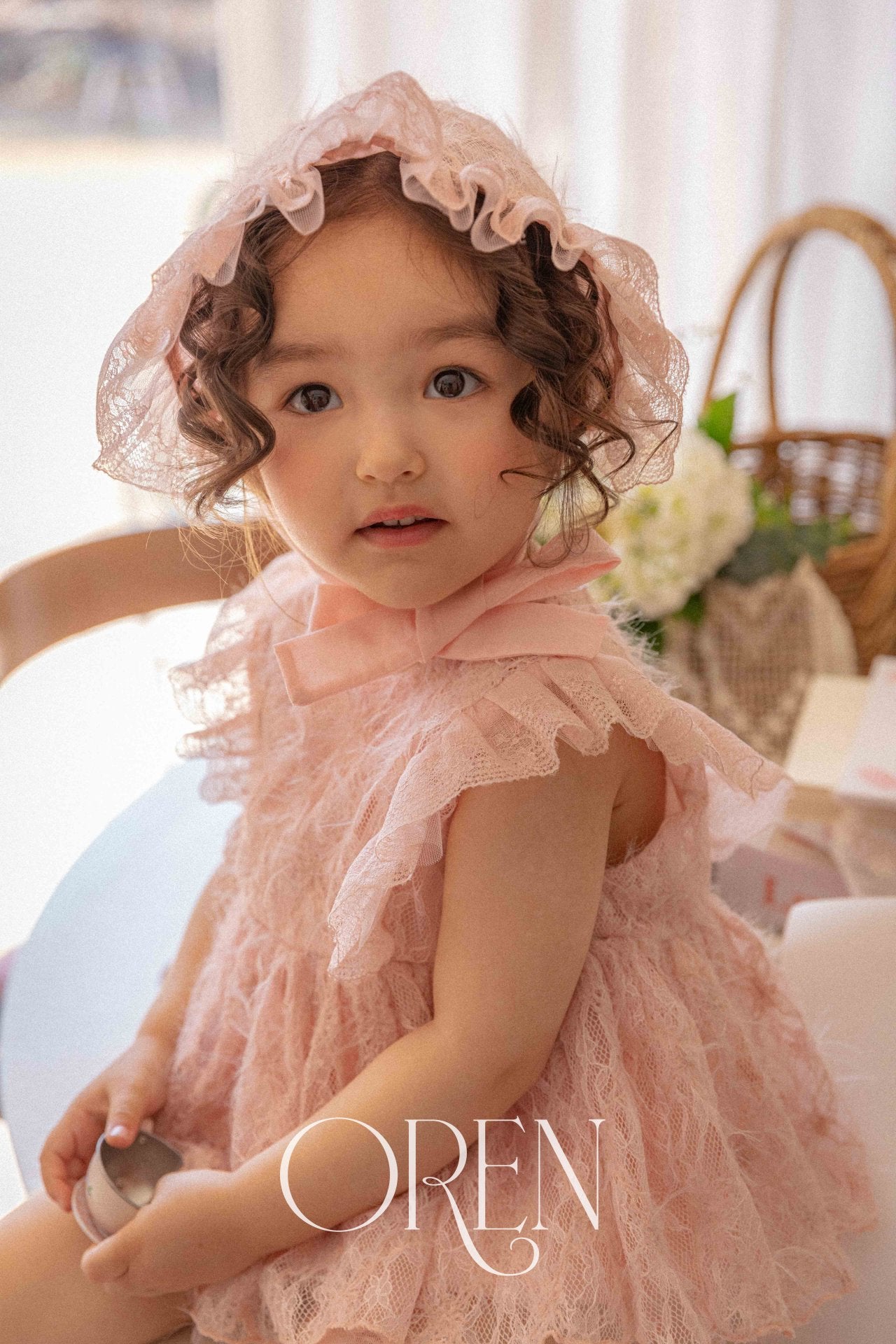 現貨▷ 韓國童裝 25夏 | OR25250 Jenny Lace Baby Suit 1歲生日 / Cake smash