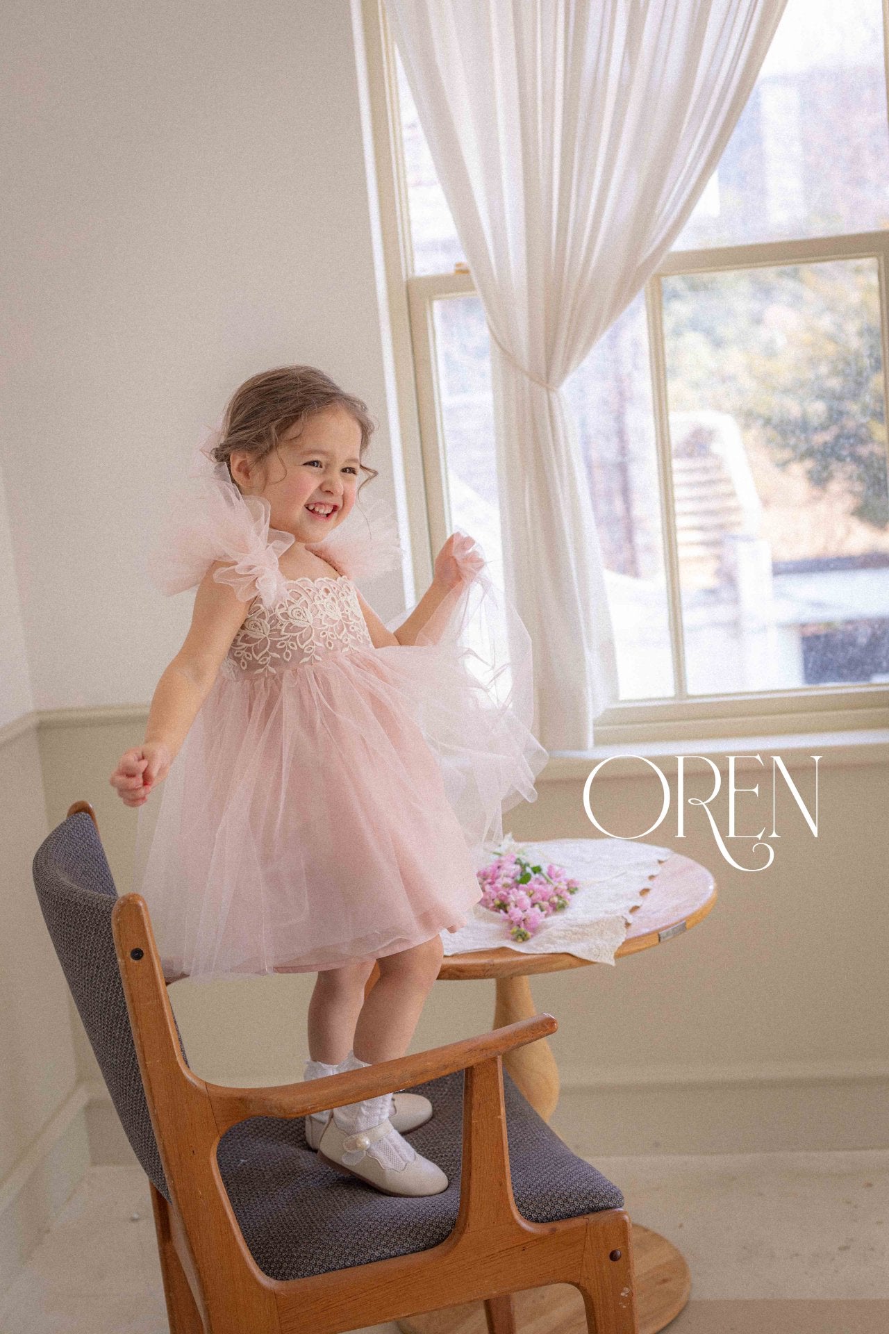 現貨▷ 韓國童裝 25夏 | OR252017 KAREN DRESS 2歲之選 (90-100cm)