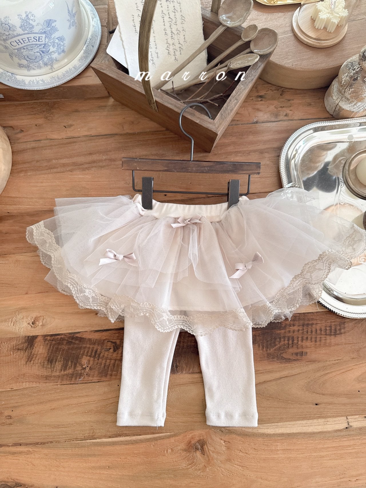 韓國童裝 25秋 | MA25353 Ribbon Tutu Leggings (Baby & Kids)