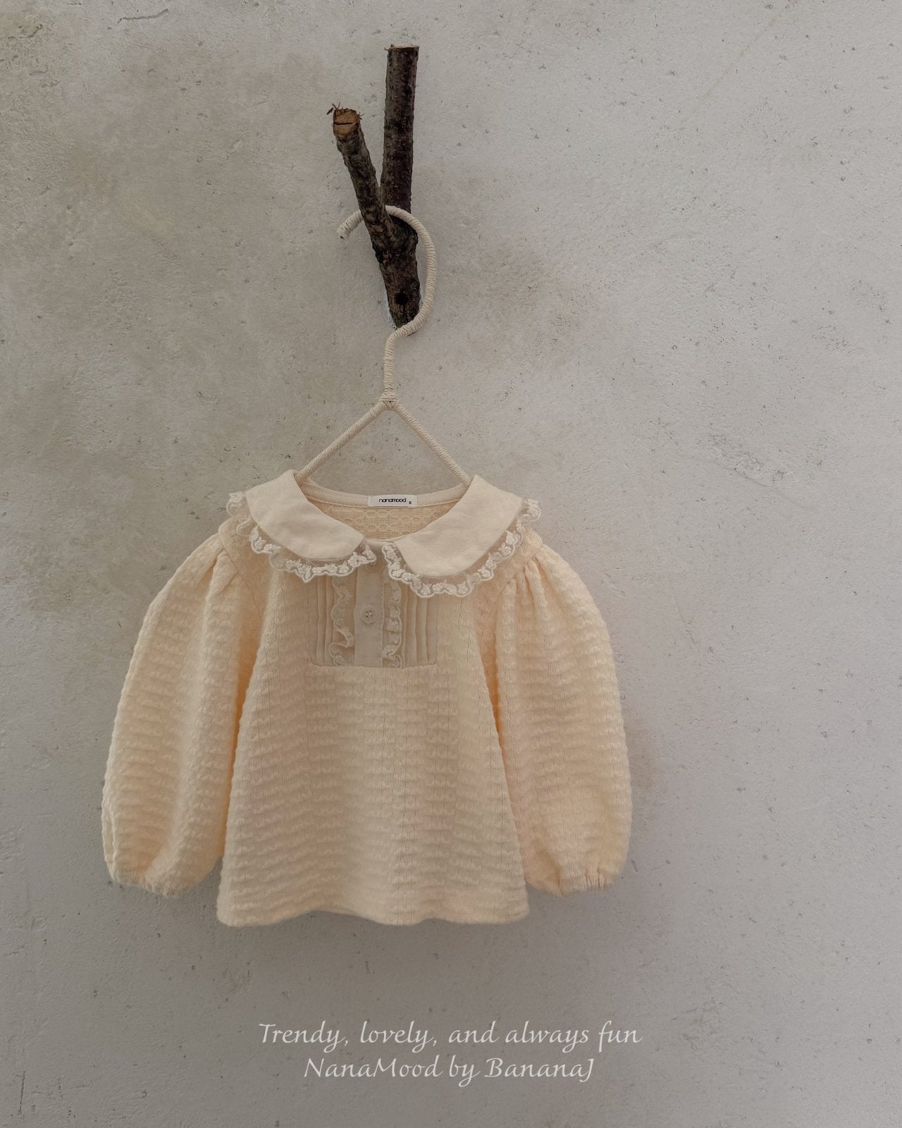 韓國童裝 25秋 | BJ25319 Baby Collar Blouse
