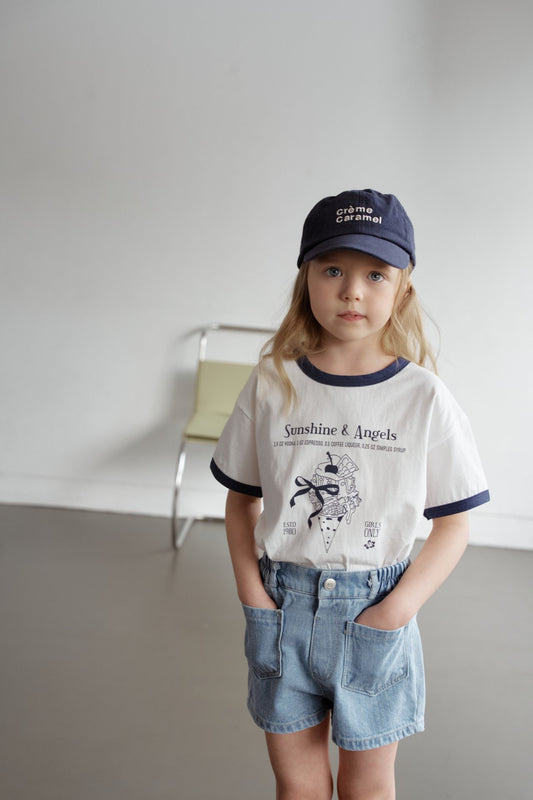 韓國童裝 26夏| MN17 Pocket Short Denim 口袋牛仔短褲 (90-140cm)