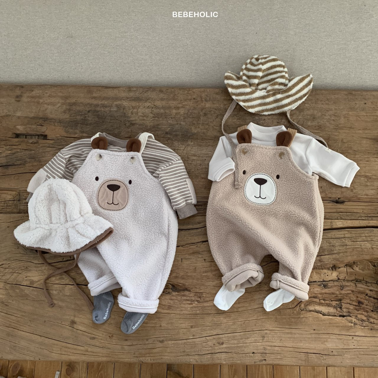現貨▷ 韓國童裝 24秋冬 | BEBEHOLICS BEARBEAR SUIT (12-18M)