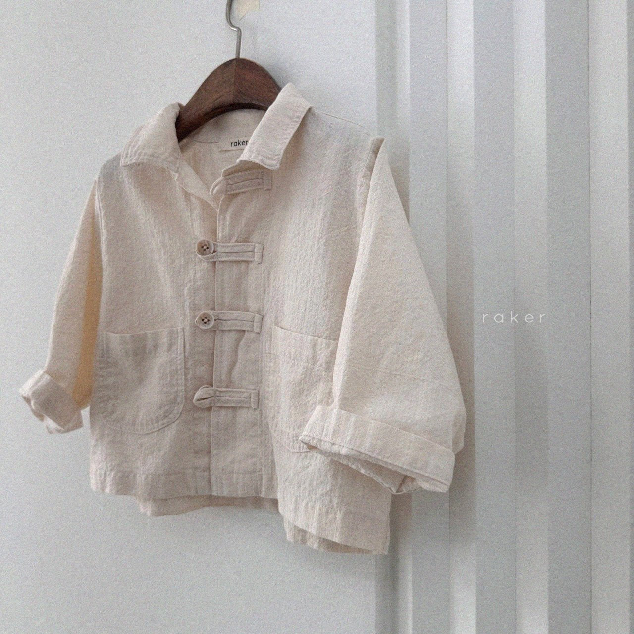 韓國童裝 26春 | RA20 Button-Loop Shirt (80-130cm)