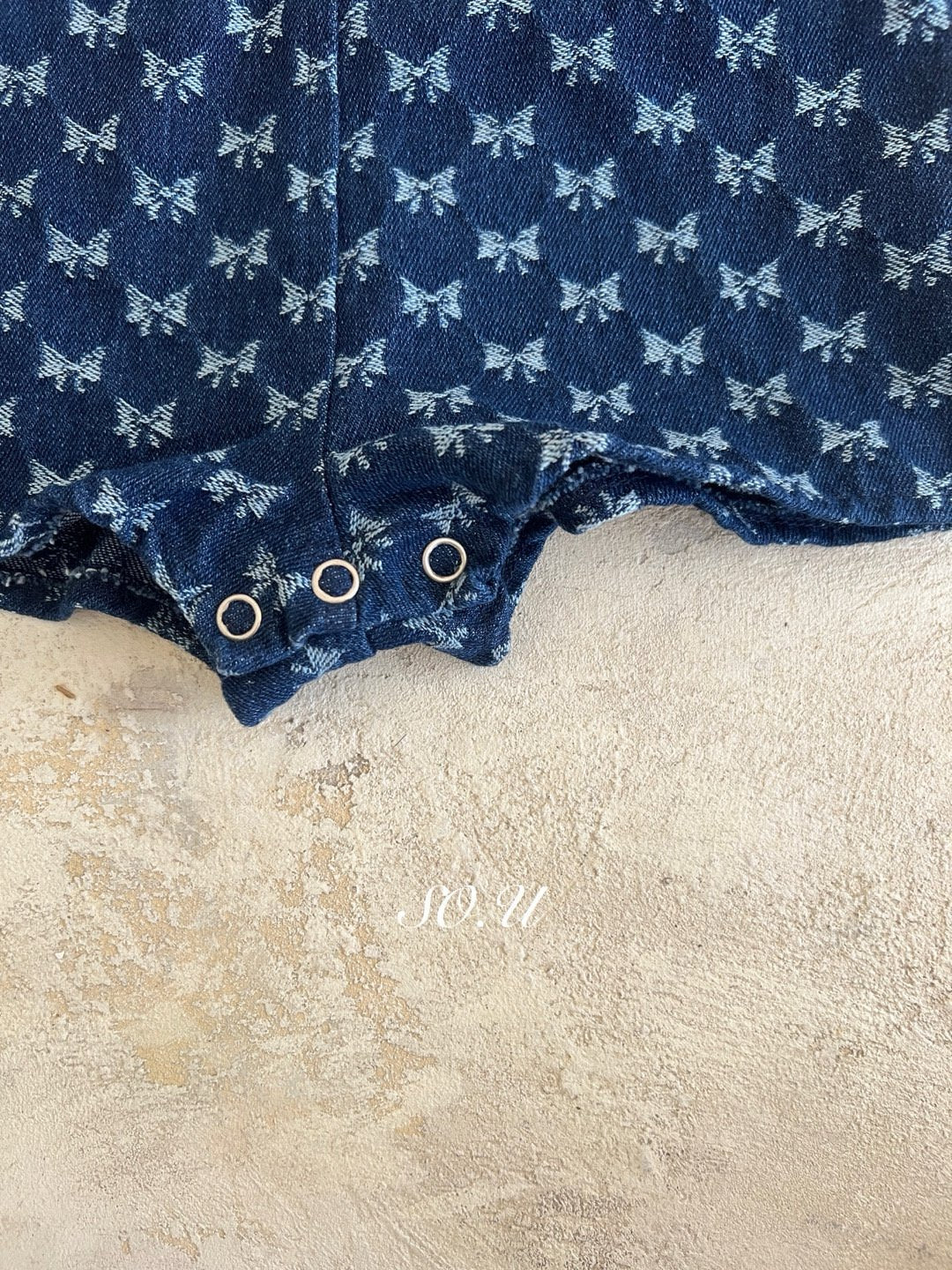 韓國童裝 25秋 | SO25303 Ribbon Overall
