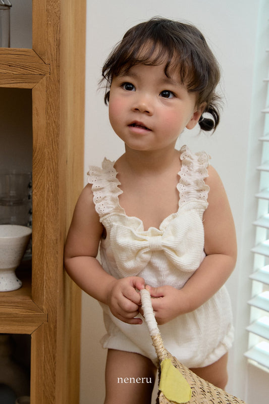 現貨▷ 韓國童裝 25夏 | NU25201 Ribbon Romantic Baby Suit