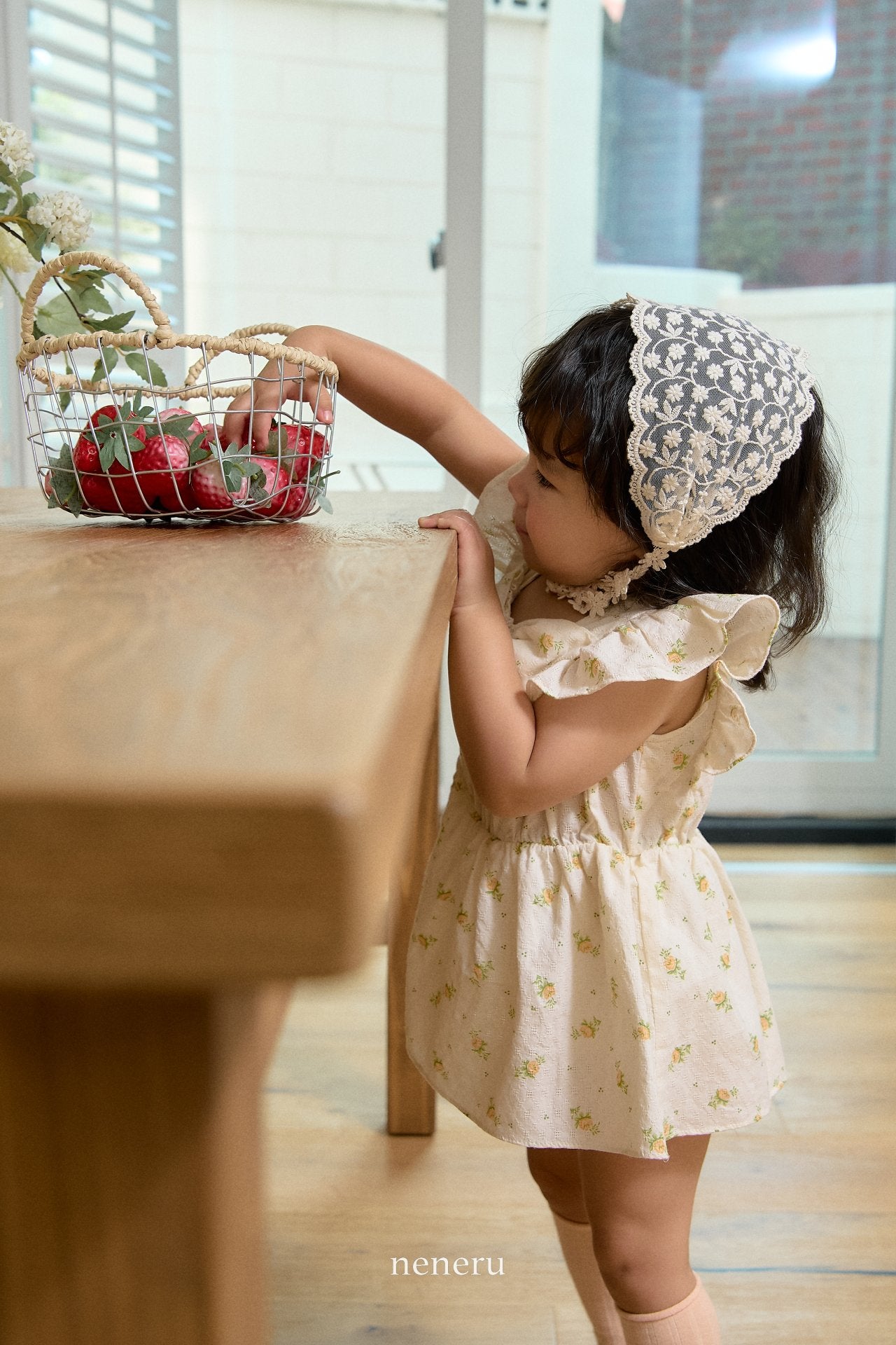 韓國童裝 25夏 | NU25202 Floral Baby Suit