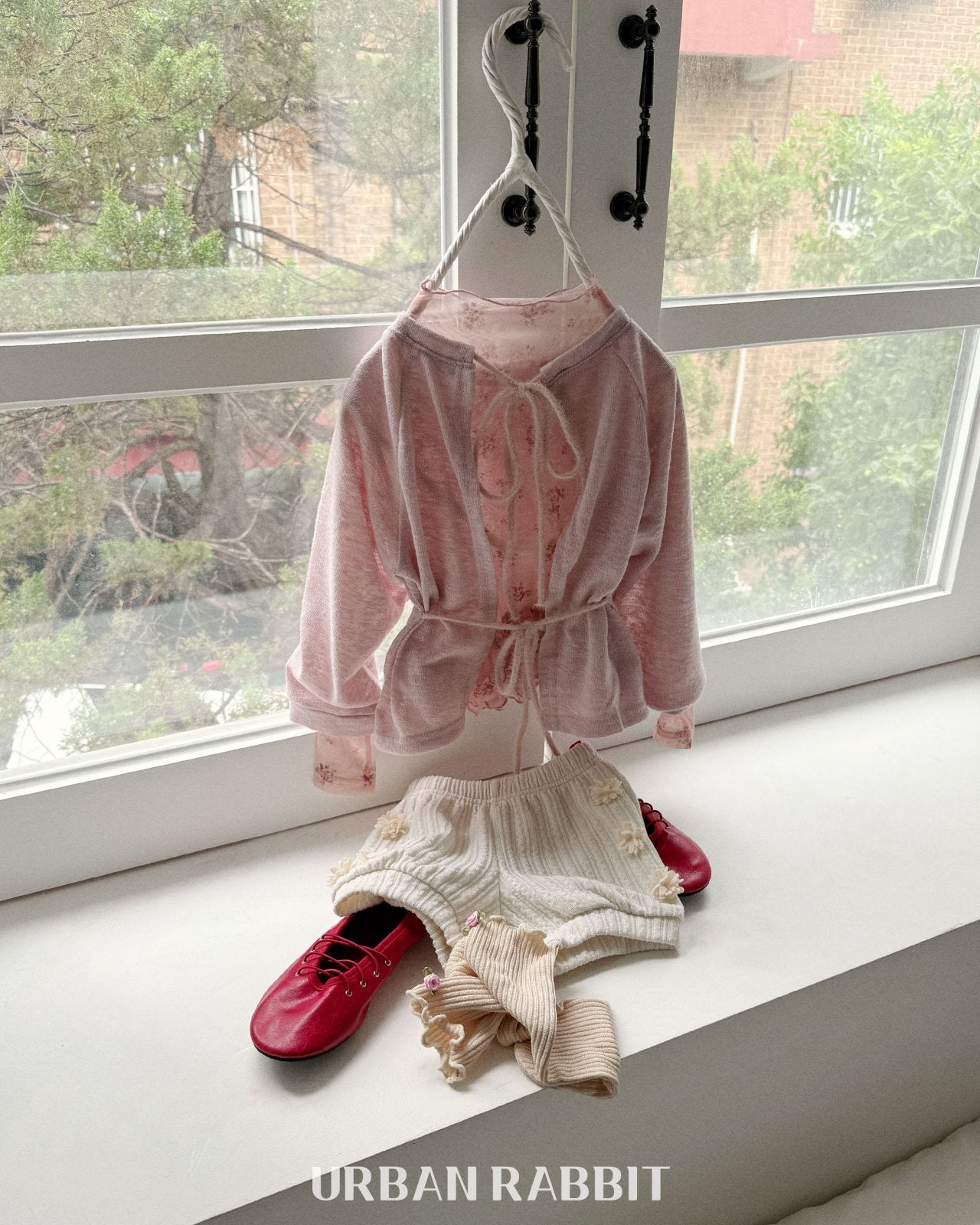 韓國童裝 25秋 | UR25310 flower cancan blouse