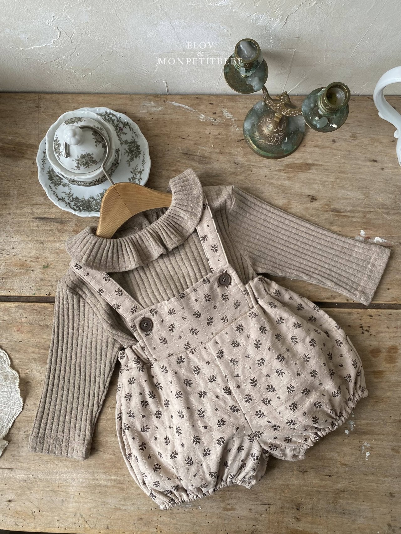 韓國童裝 25秋 | MP25303 Floral Baby Suit