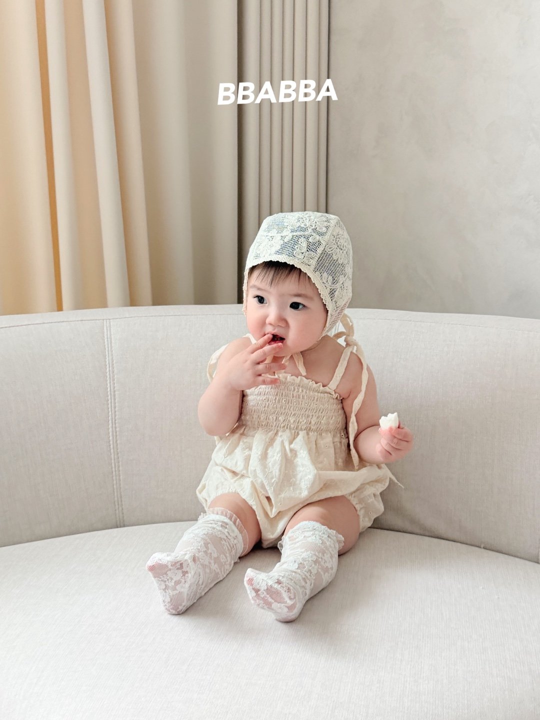 韓國童裝 25夏 | BA25201 夏日花花親子裝 MOM & Baby Suit
