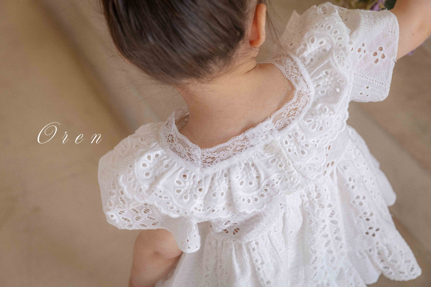 現貨▷ 韓國童裝 25夏 | 純棉孔眼刺繡 Foret Eyelet Dress & Baby Suit