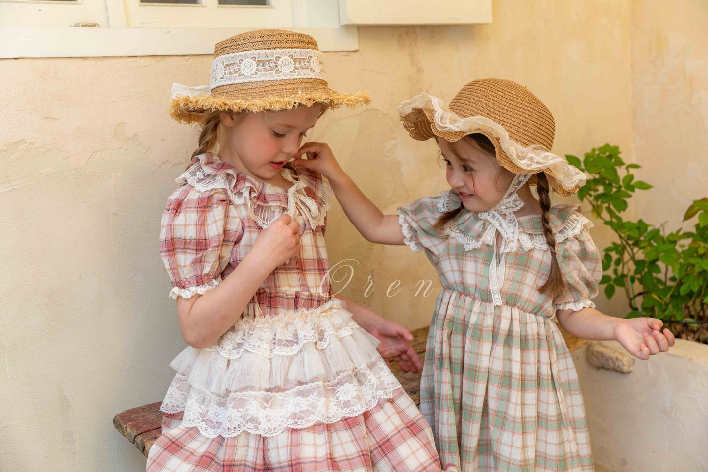 現貨▷ 韓國童裝 25夏 | OR25292 Lace Apron (baby & kids)
