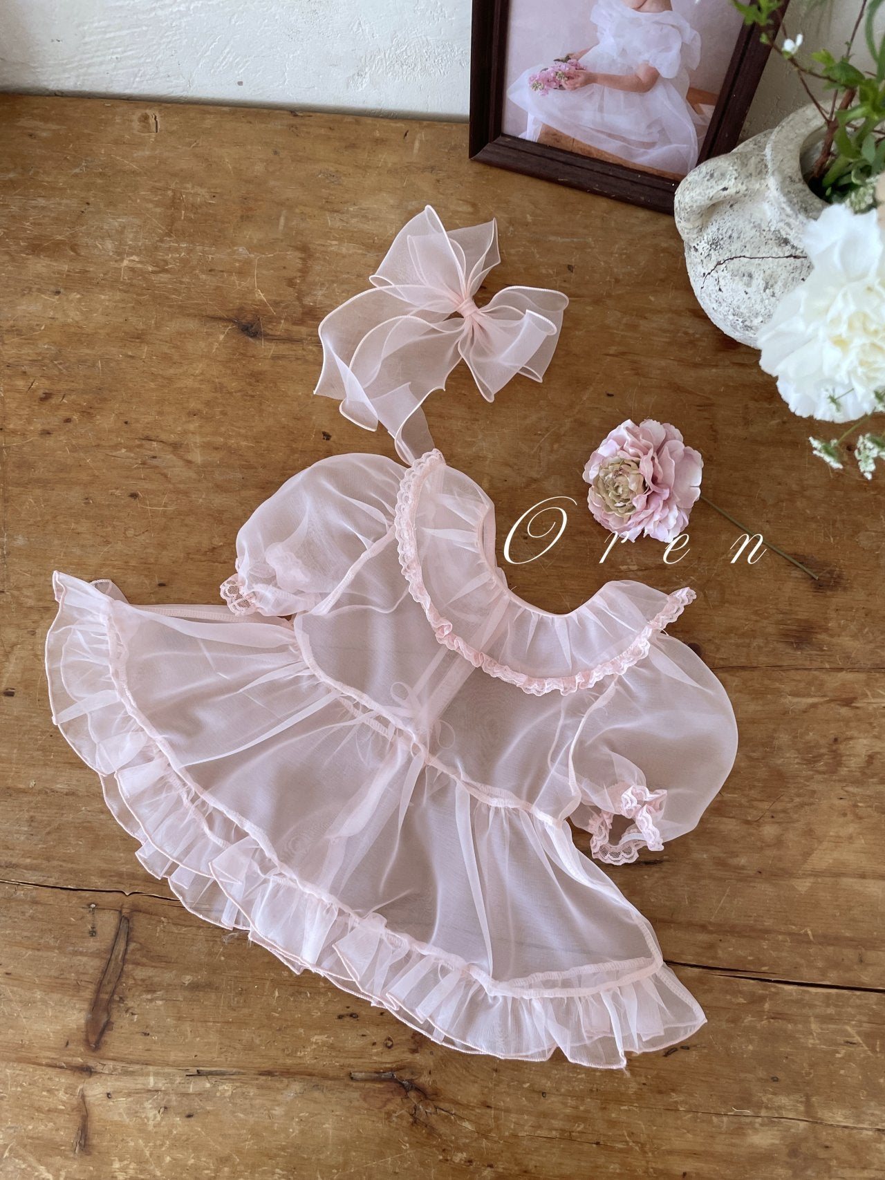 現貨▷ 韓國童裝 25夏 | OR25205 INES RIBBON CLIP (BABY & KIDS)