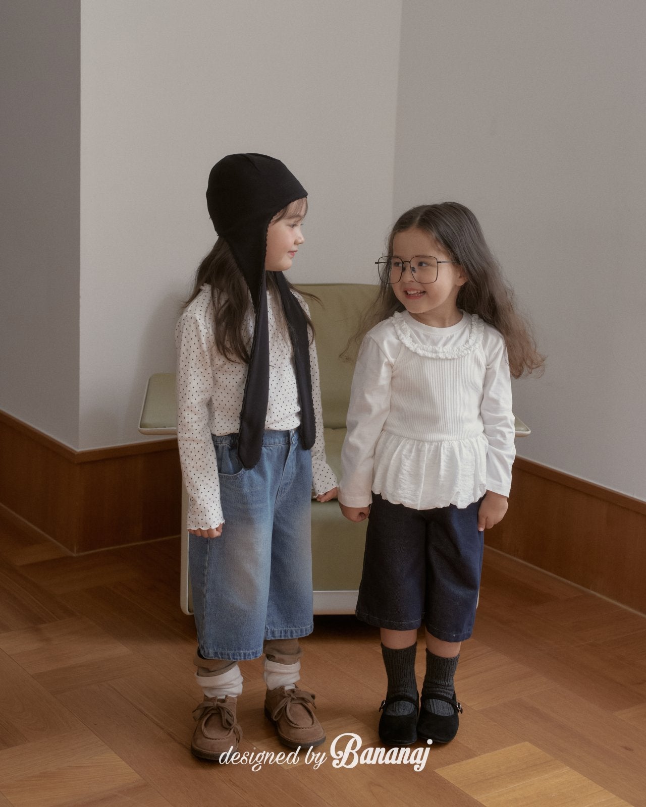 韓國童裝 25秋 | BJ25327 Kids 7" Denim Pants