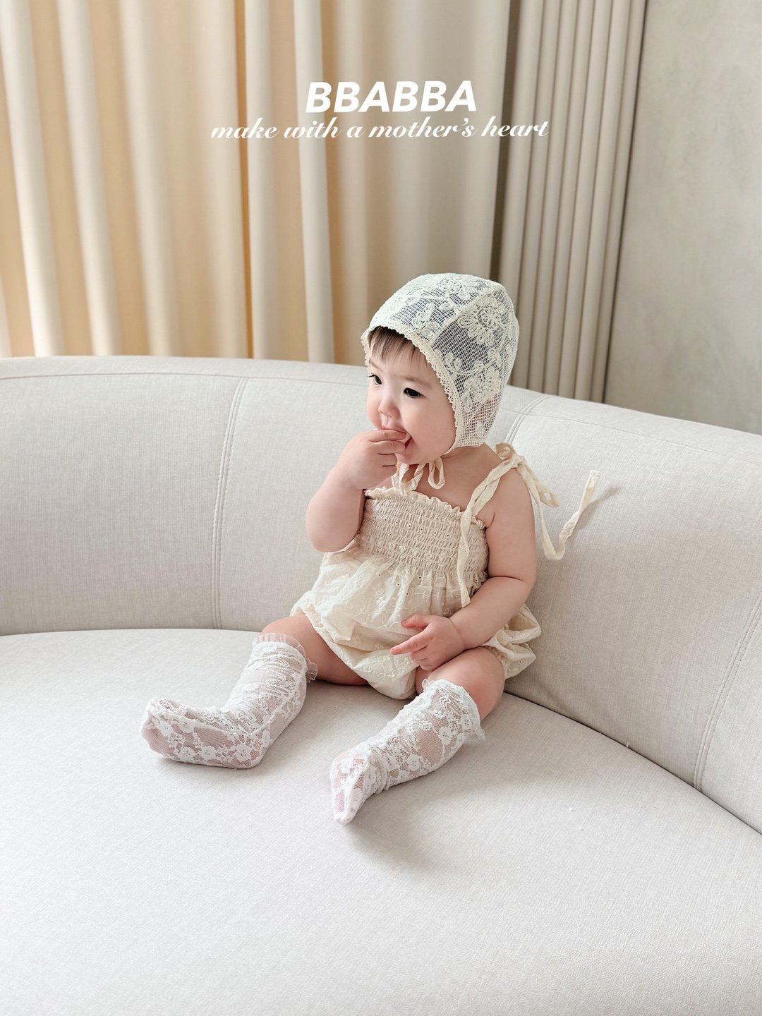 韓國童裝 25夏 | BA25201 夏日花花親子裝 MOM & Baby Suit